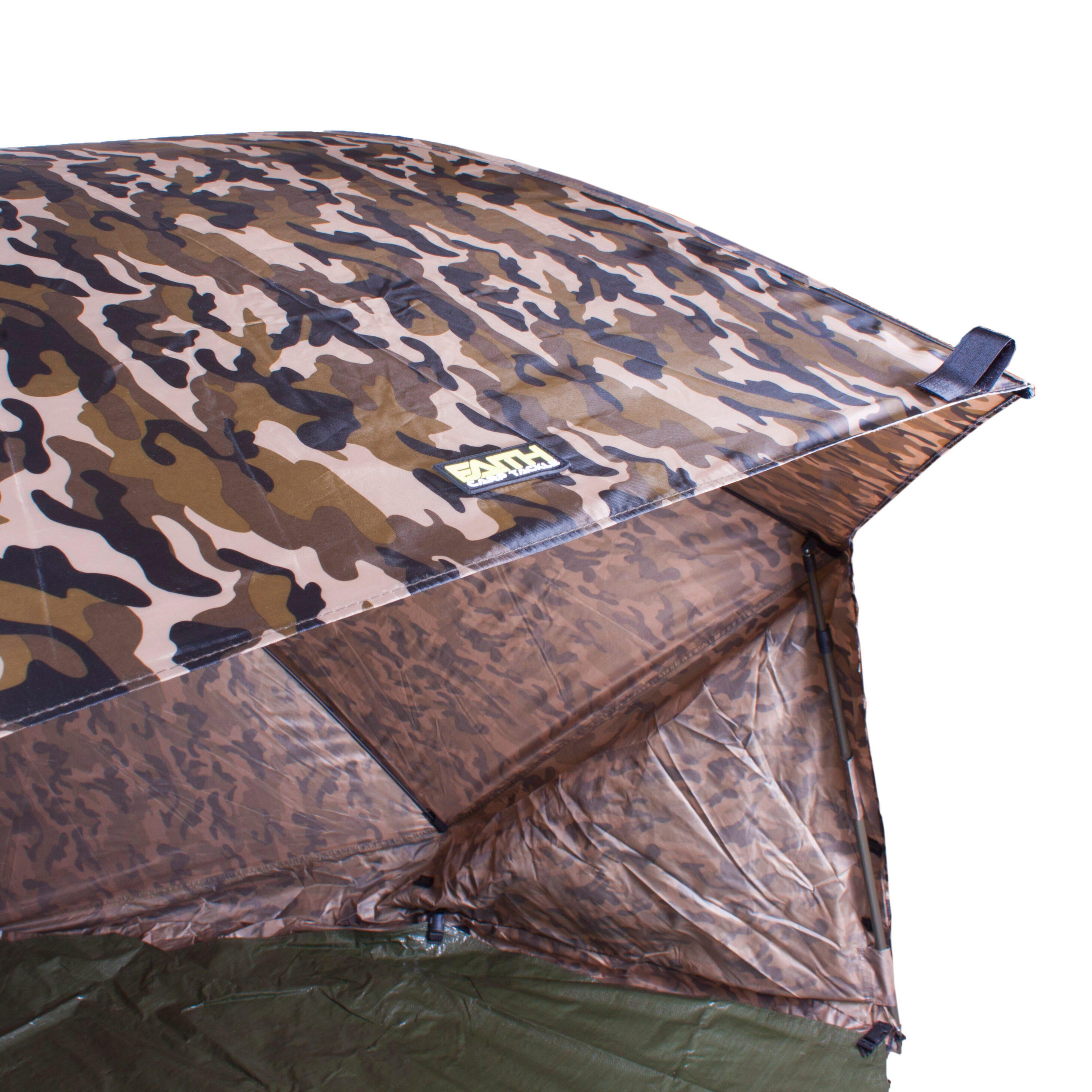 Ombrello pesca Oval Brolly 60" camouflage con groundsheet 7/7