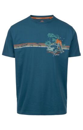 Trespass Zama - T-shirt homme imprimé Bondi Blue