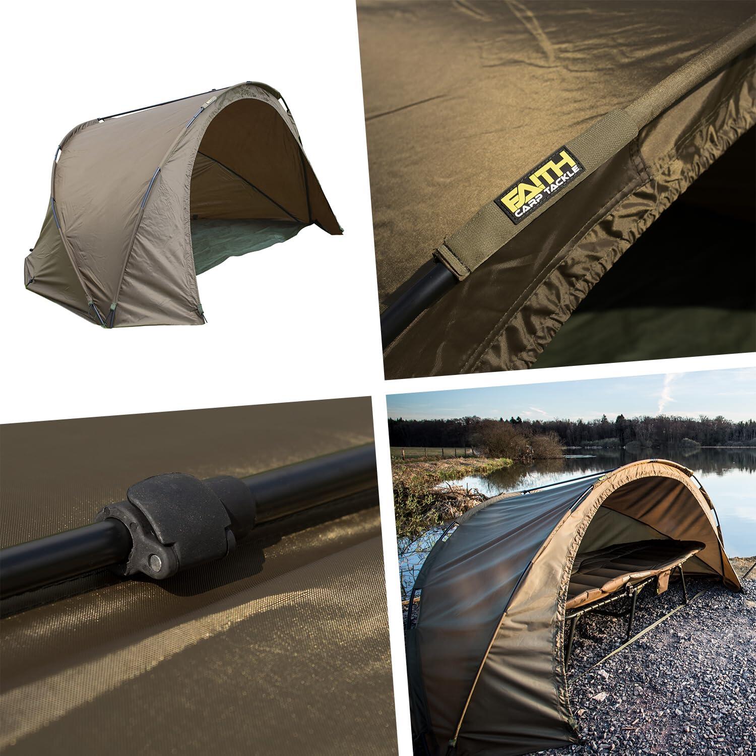 2-Rib shelter hengelsport waterdicht snel opzetbaar incl draagtas 5/6