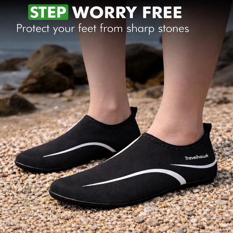 Pantofi de apă antiderapanți unisex, negri