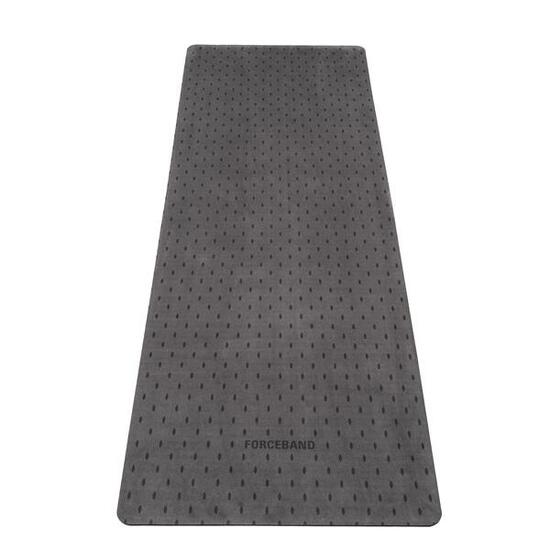 Mata do ćwiczeń, jogi, pilatesu mikrofibra eco kauczuk FORCEBAND 4mm