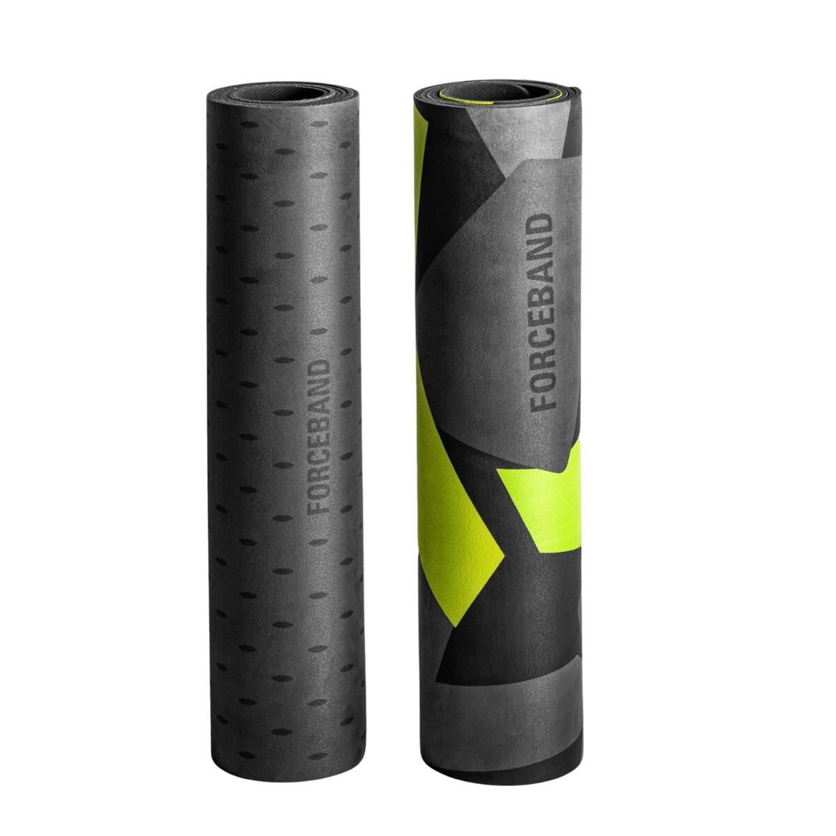 Mata do ćwiczeń, jogi, pilatesu mikrofibra eco kauczuk FORCEBAND 4mm 2/2