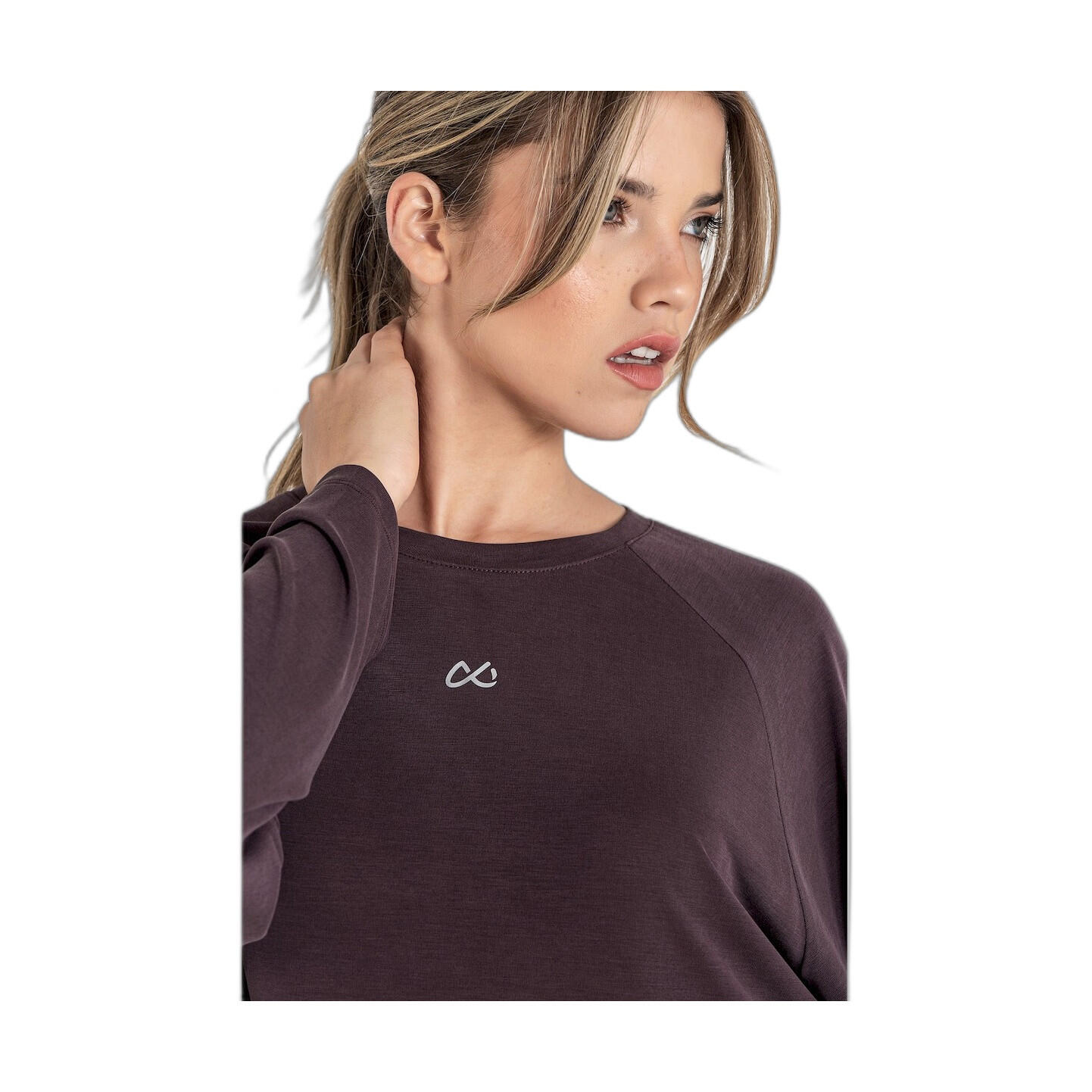 Top Fitness Mujer Ditchil Longsleeve Ethereal Relax Morado Oscuro 7/7
