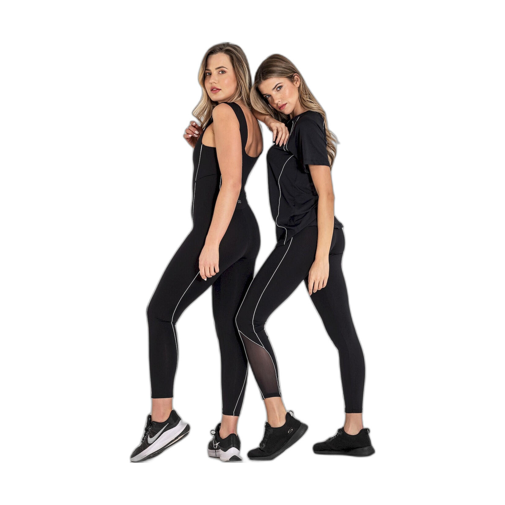 Mallas Fitness Mujer Ditchil Avis Negro 5/7