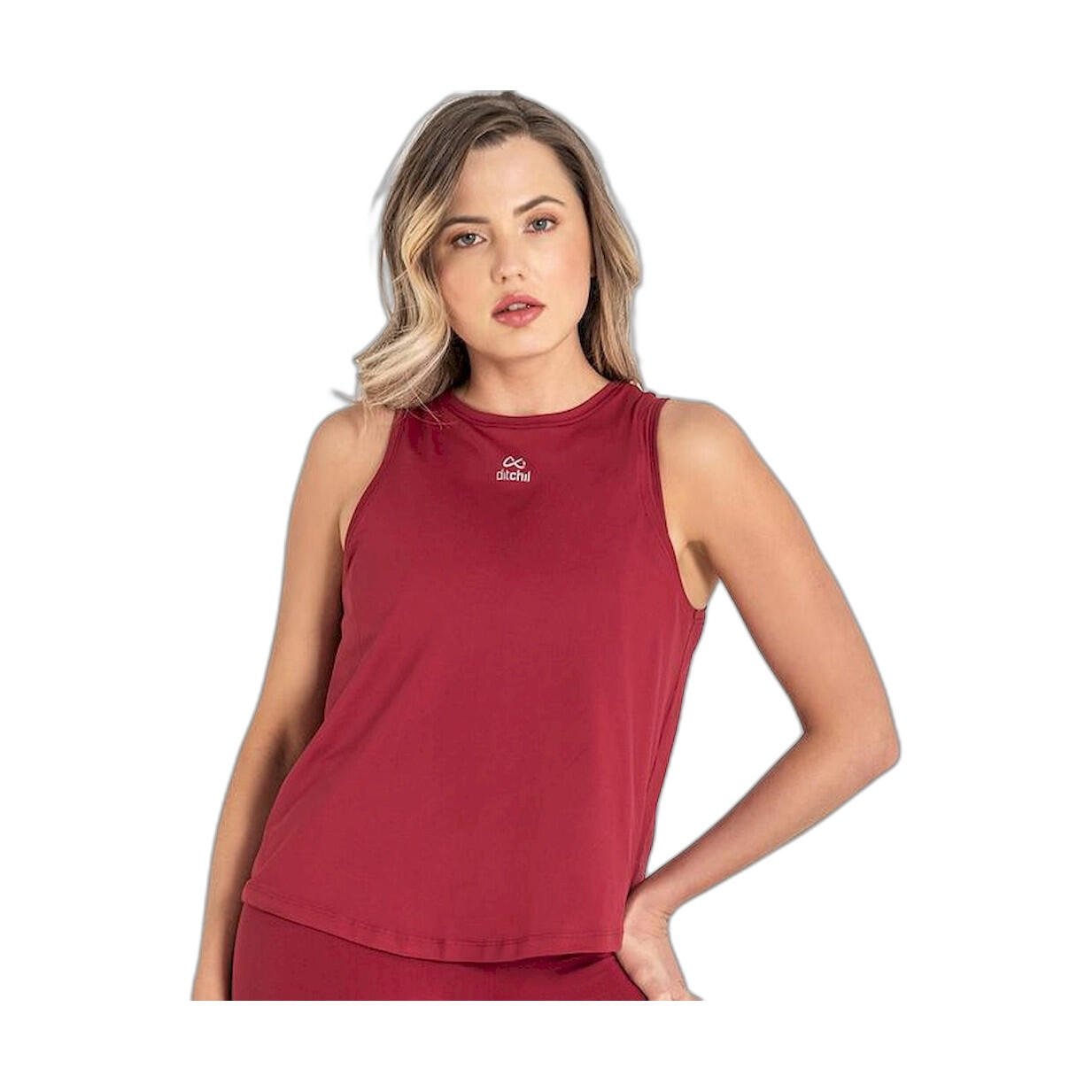 Top Fitness Mujer Ditchil Tank Energy Granate 3/7