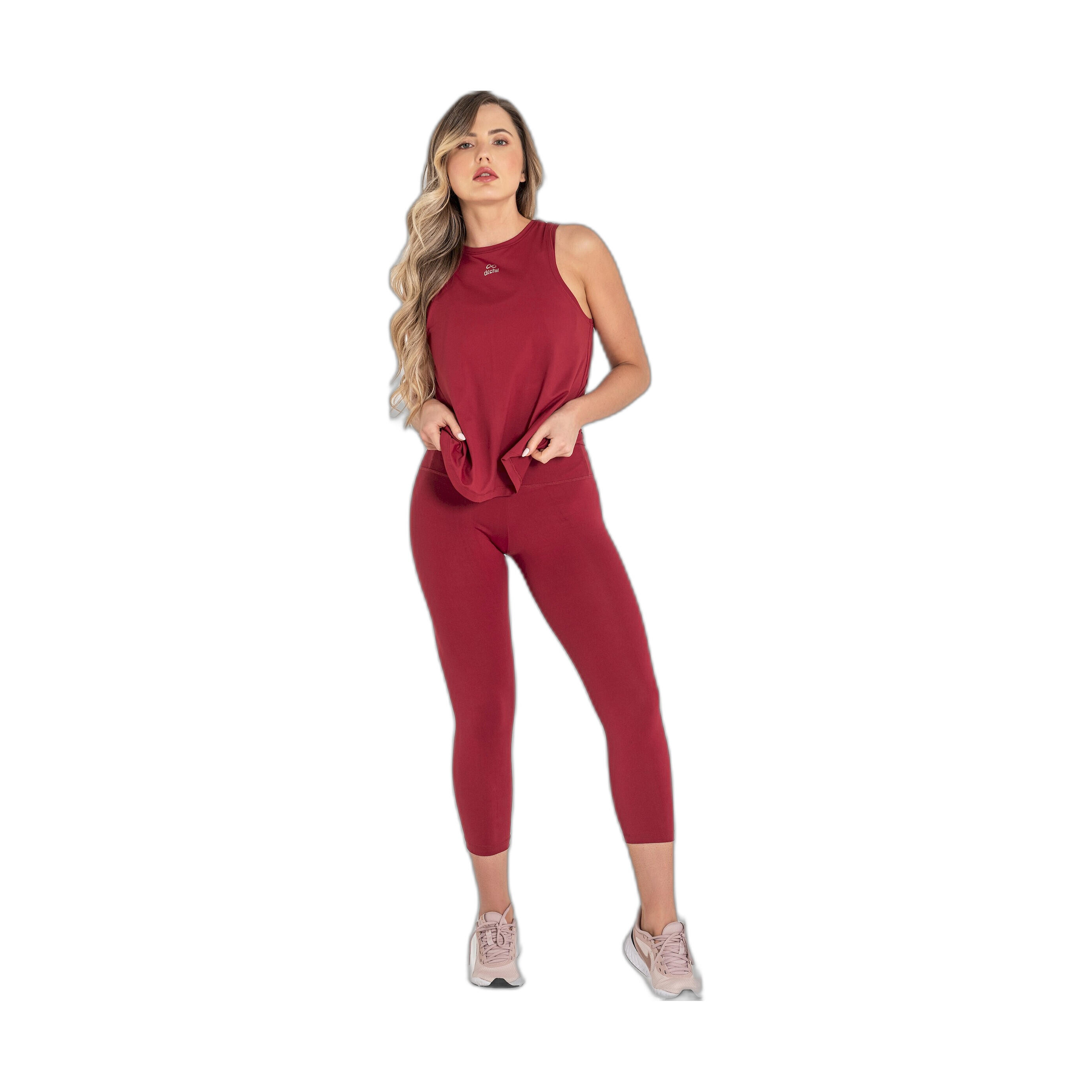 Top Fitness Mujer Ditchil Tank Energy Granate 4/7