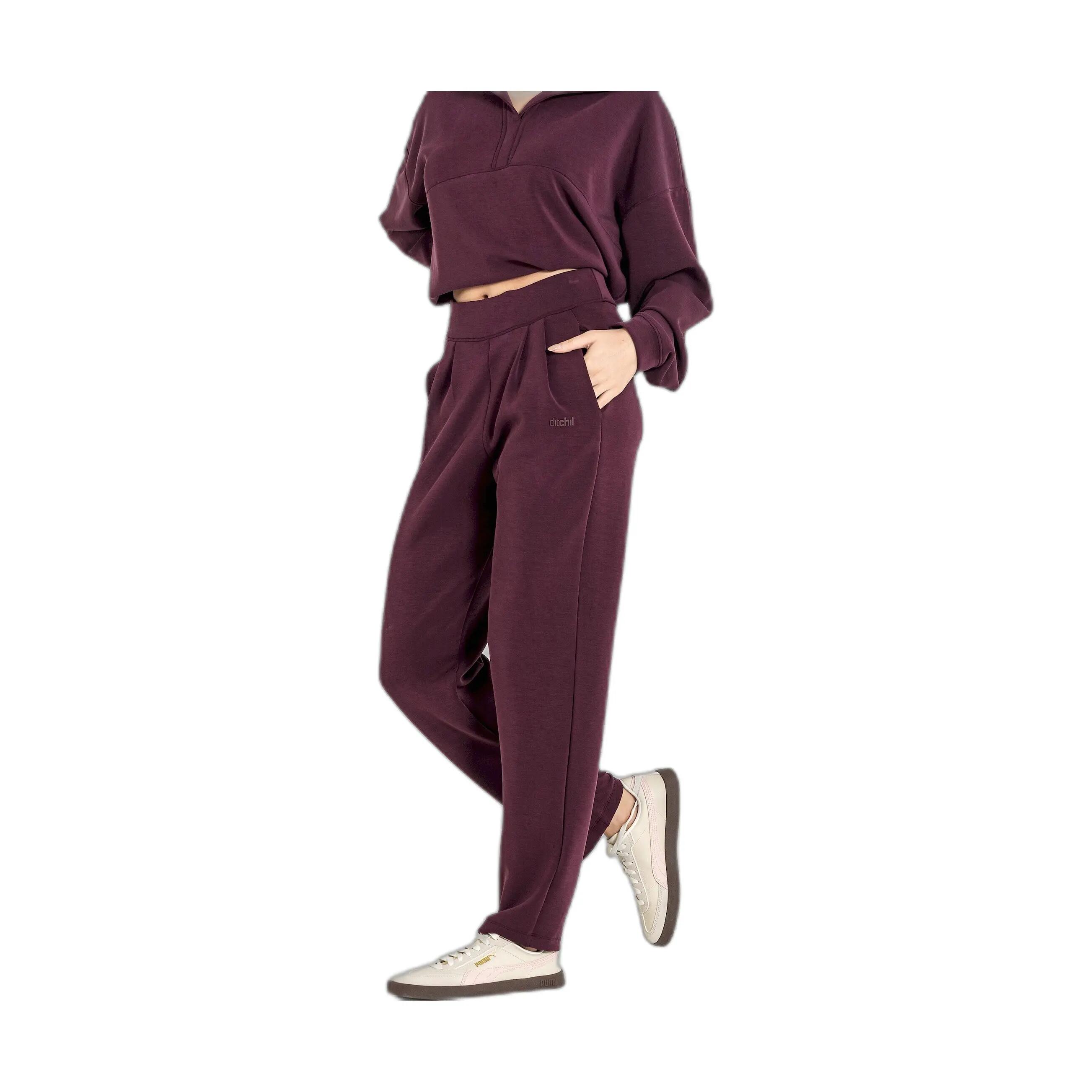 Mallas Fitness Mujer Ditchil Nebulara Granate 3/7