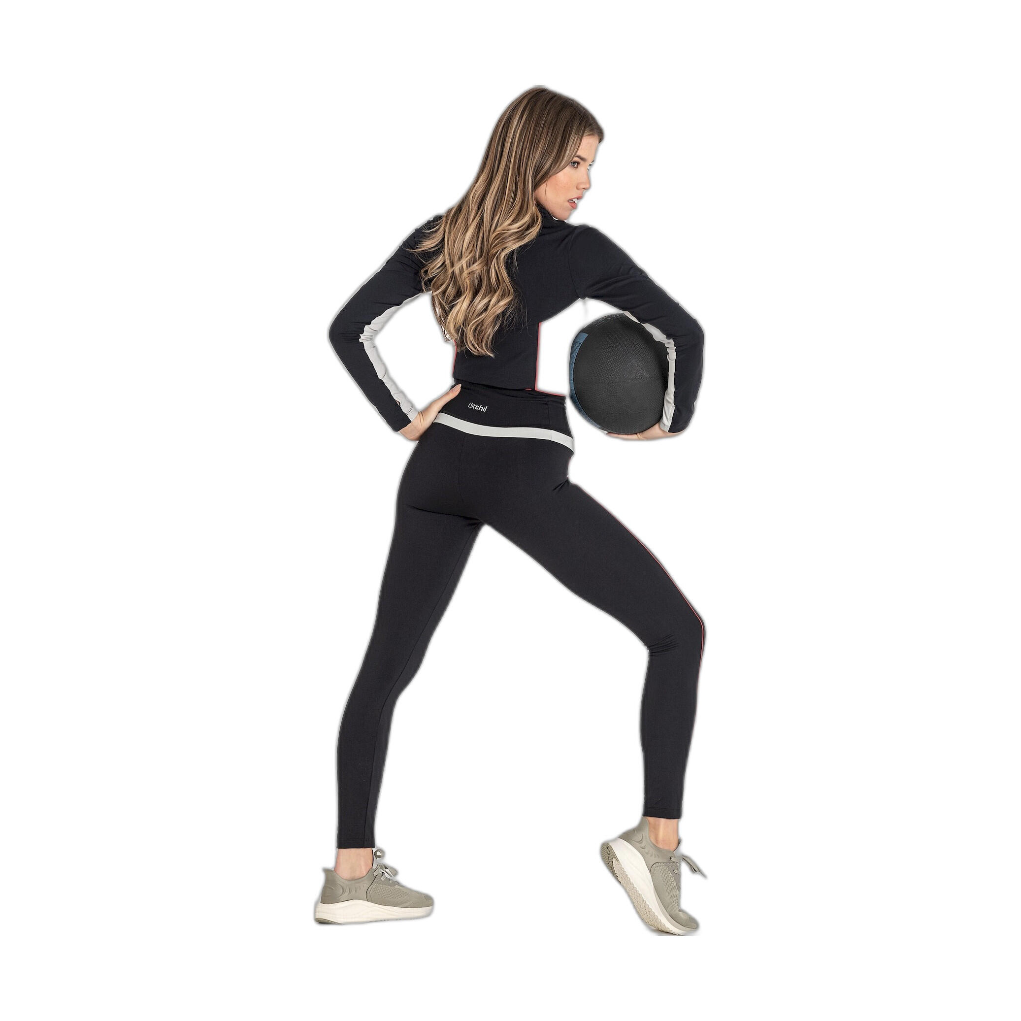 Leggings lunghi neri Ditchil donna 3/7