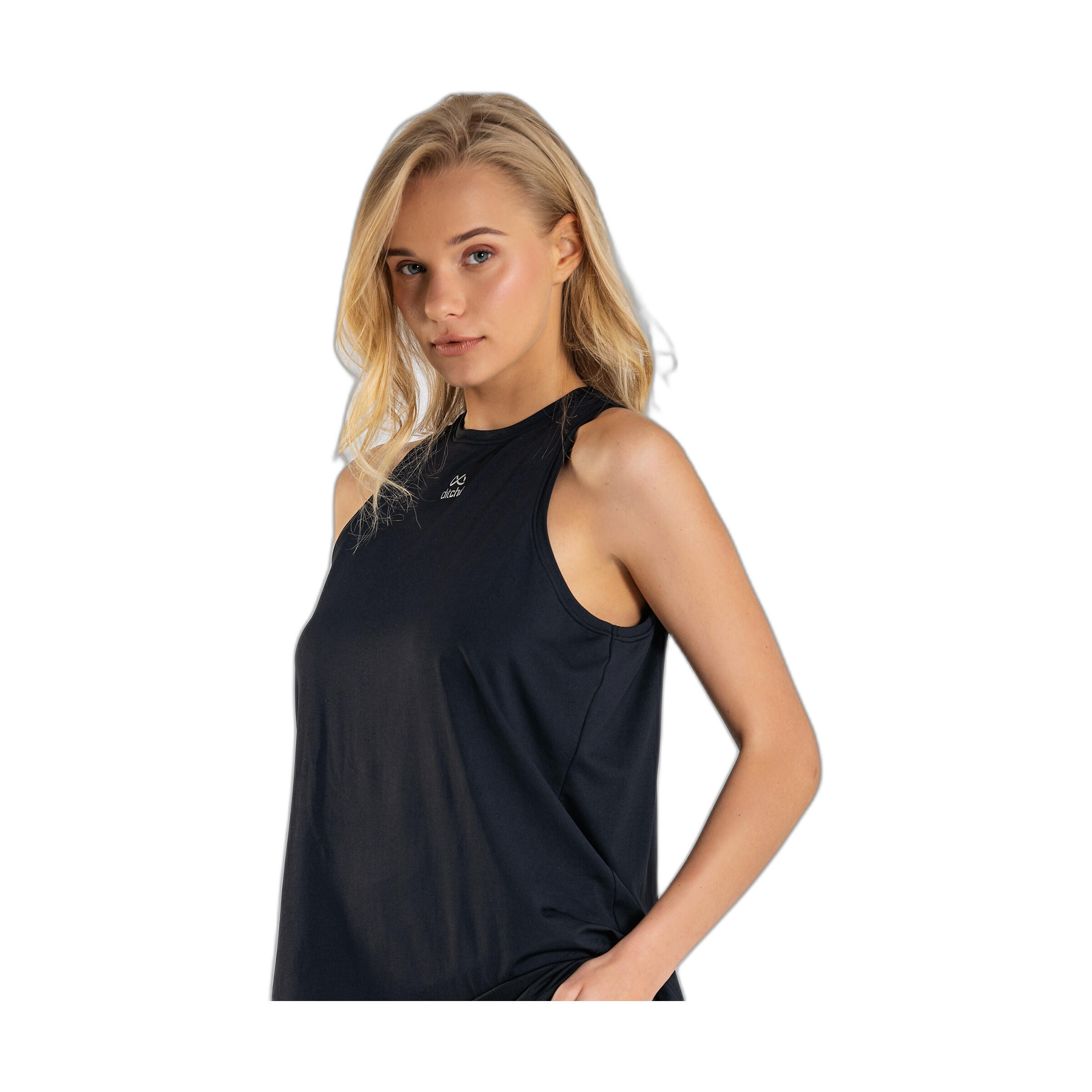 Top Fitness Mulher Ditchil Tank Energy Preto Respirável 5/7