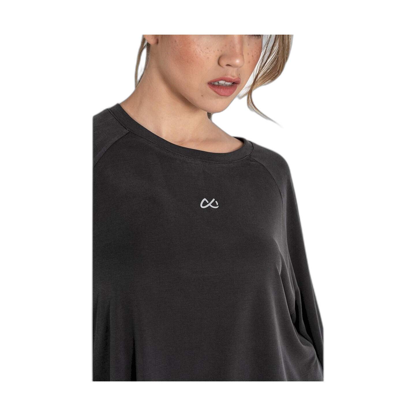 Top Fitness Mujer Ditchil Longsleeve Ethereal Relax Negro 4/7