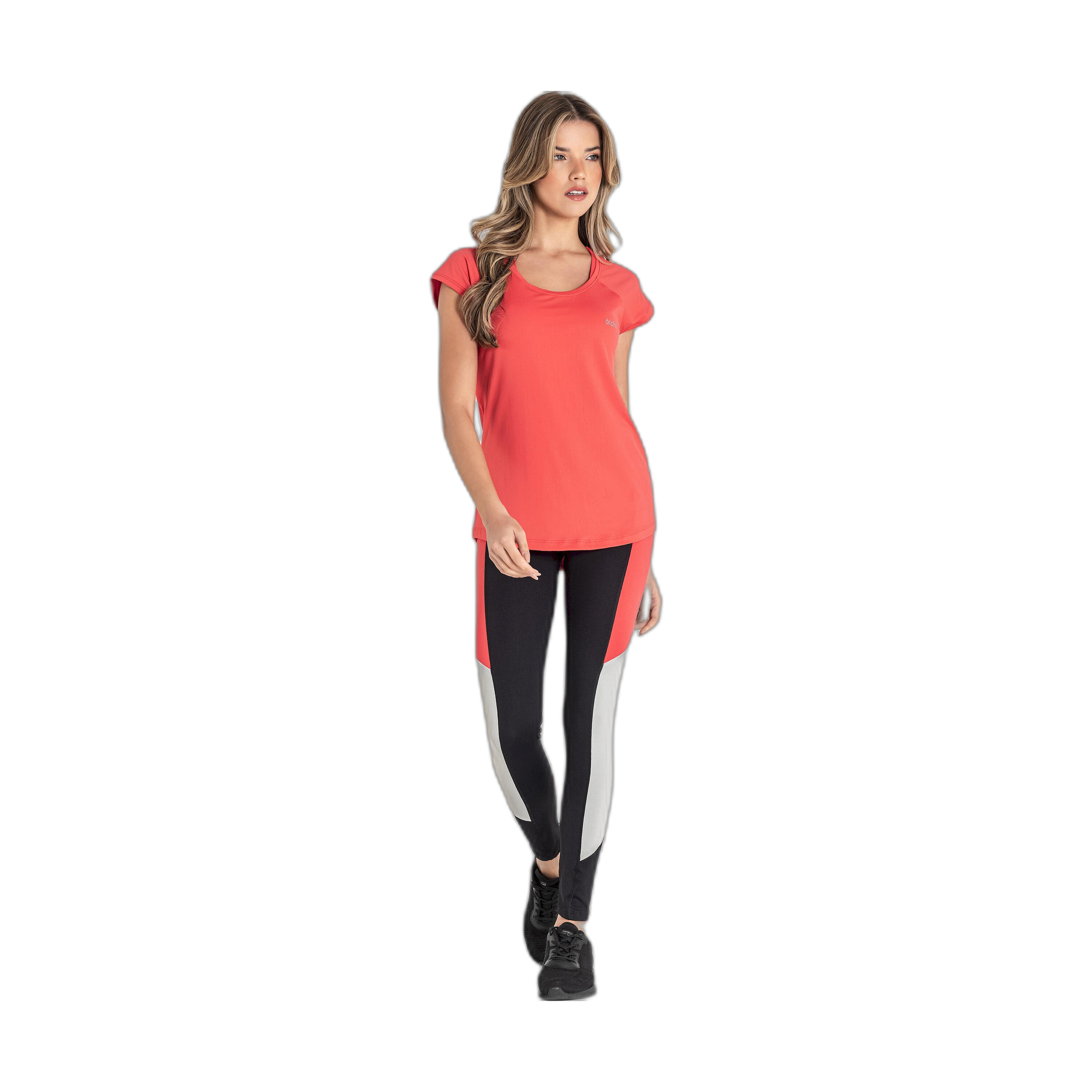 Camiseta Fitness Mujer Ditchil Ease Coral 4/7