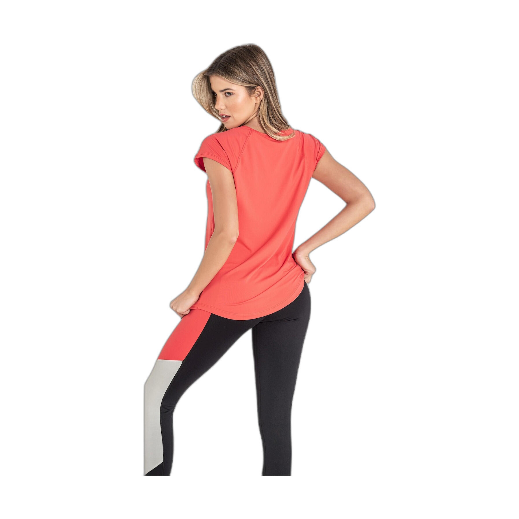Camiseta Fitness Mujer Ditchil Ease Coral 6/7