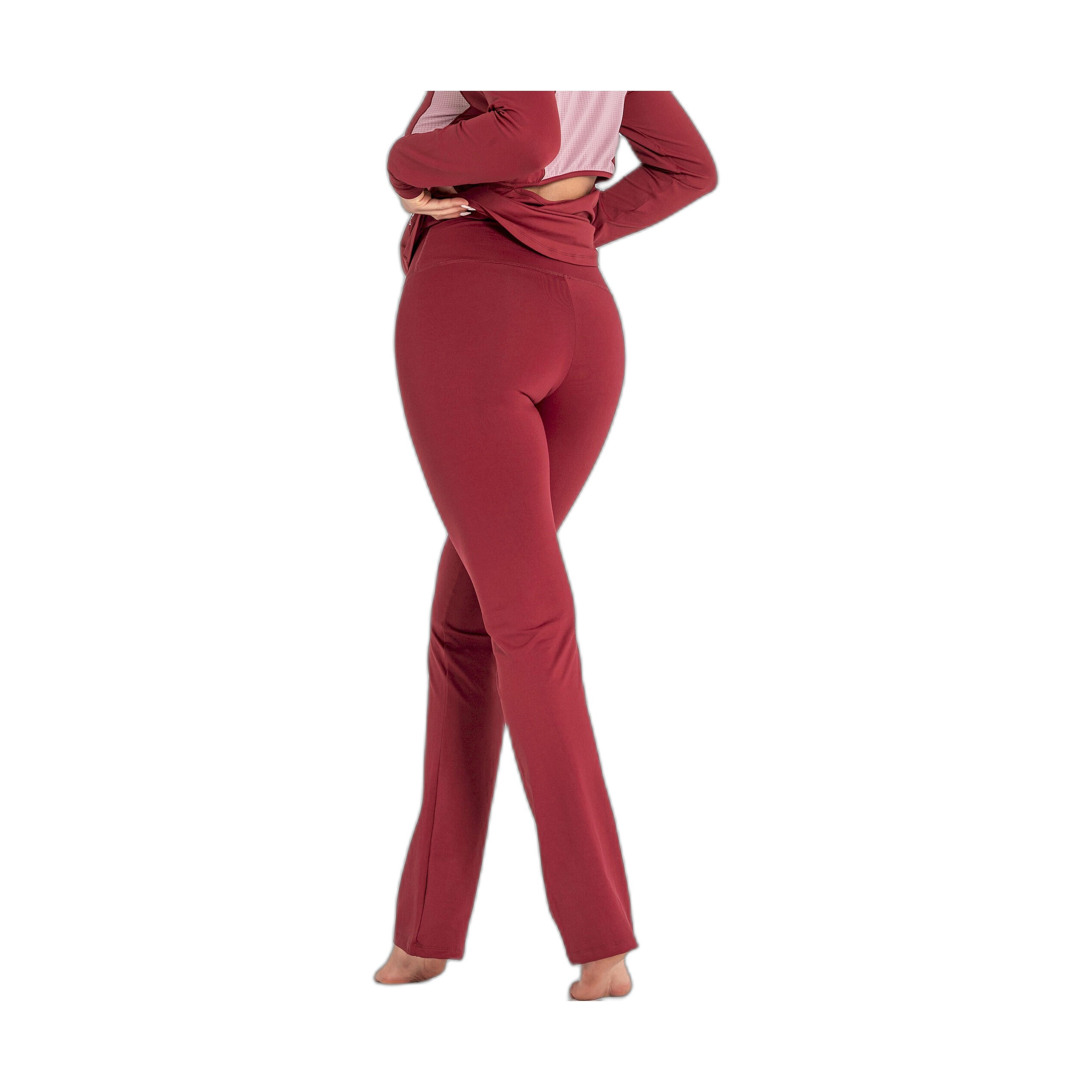 Mallas Fitness Mujer Ditchil Regular Comfy Granate 3/7