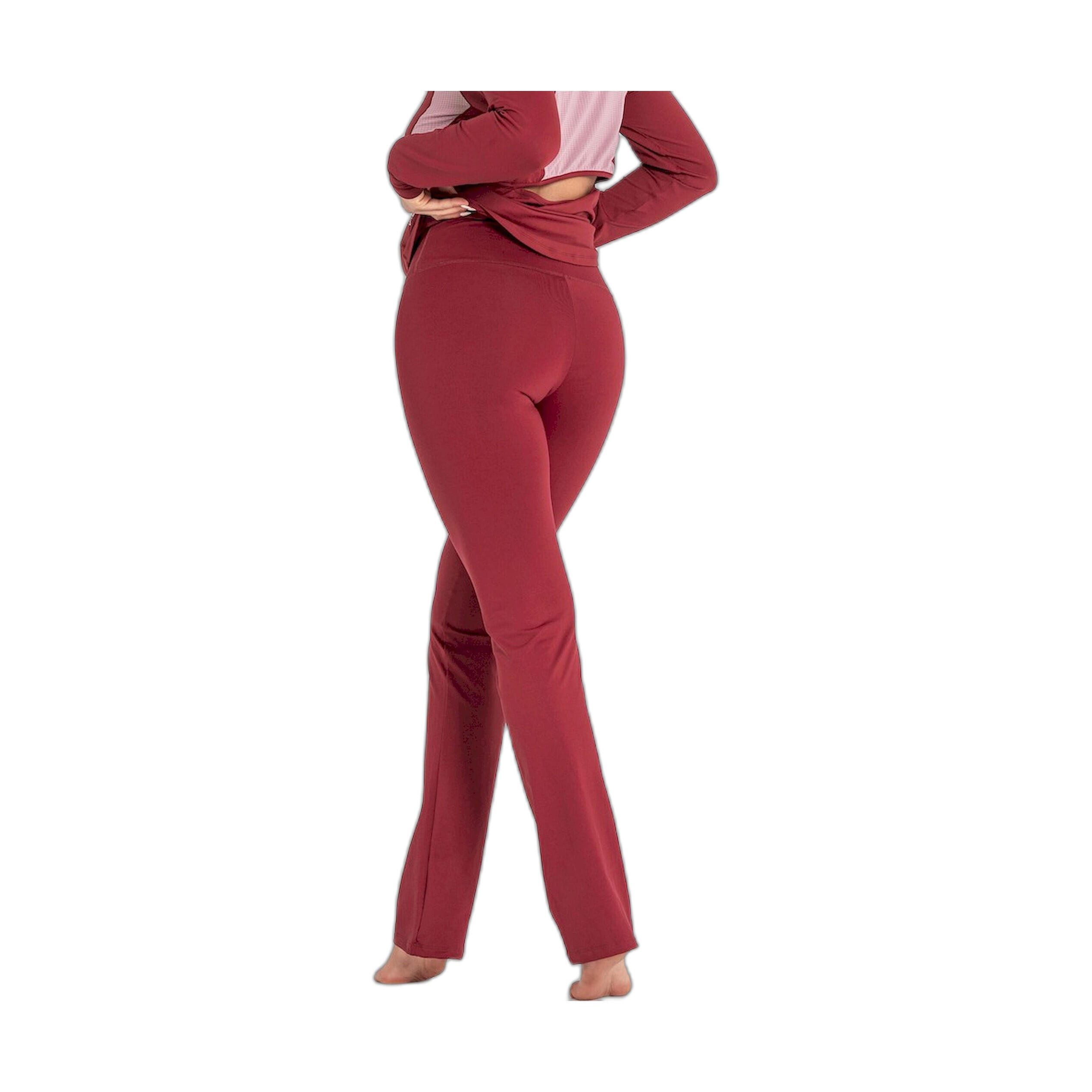 Mallas Fitness Mujer Ditchil Regular Comfy Granate 2/7