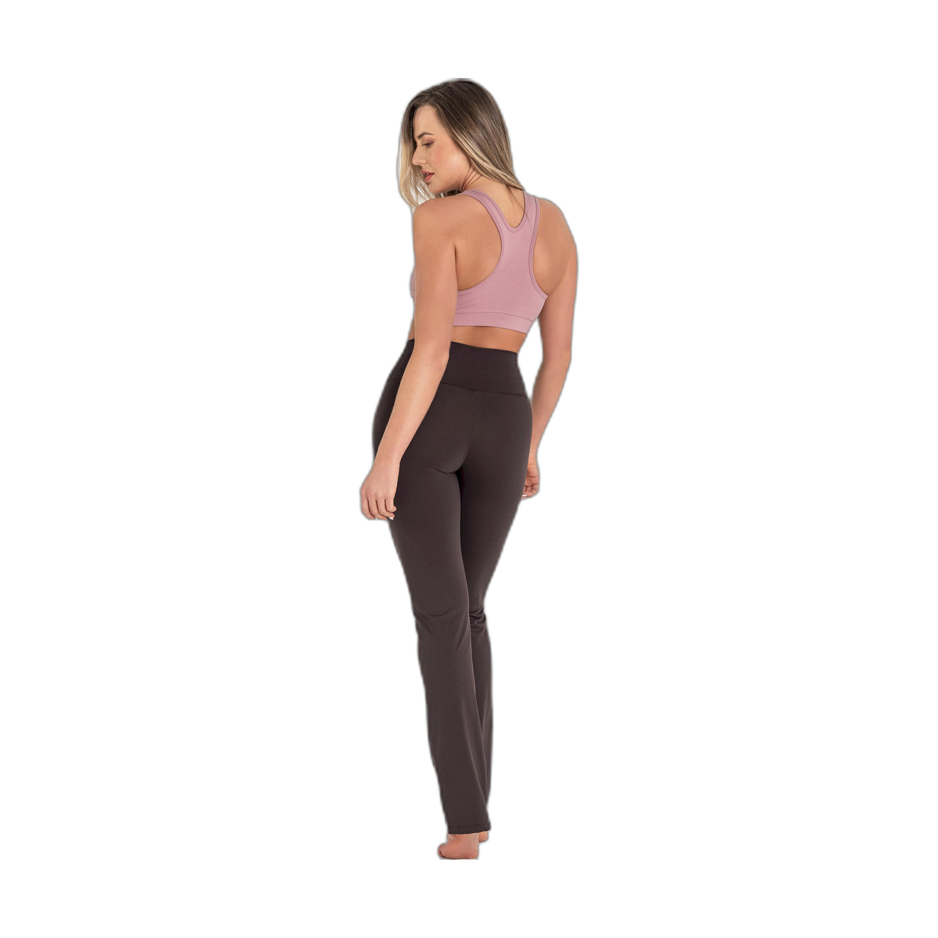 Mallas Fitness Mujer Ditchil Regular Comfy Marrón 4/7