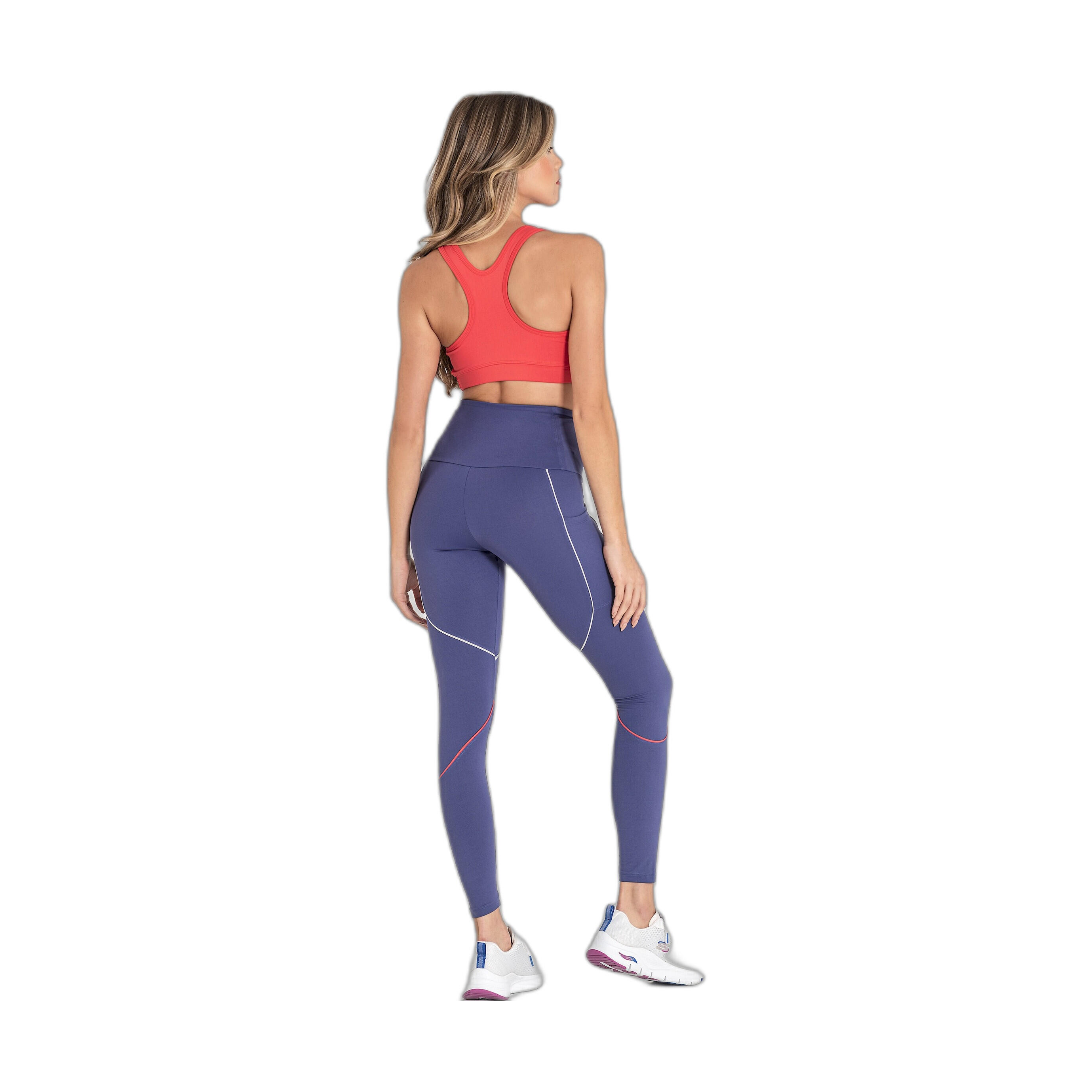 Mallas Fitness Mujer Ditchil Pix Azul 6/7