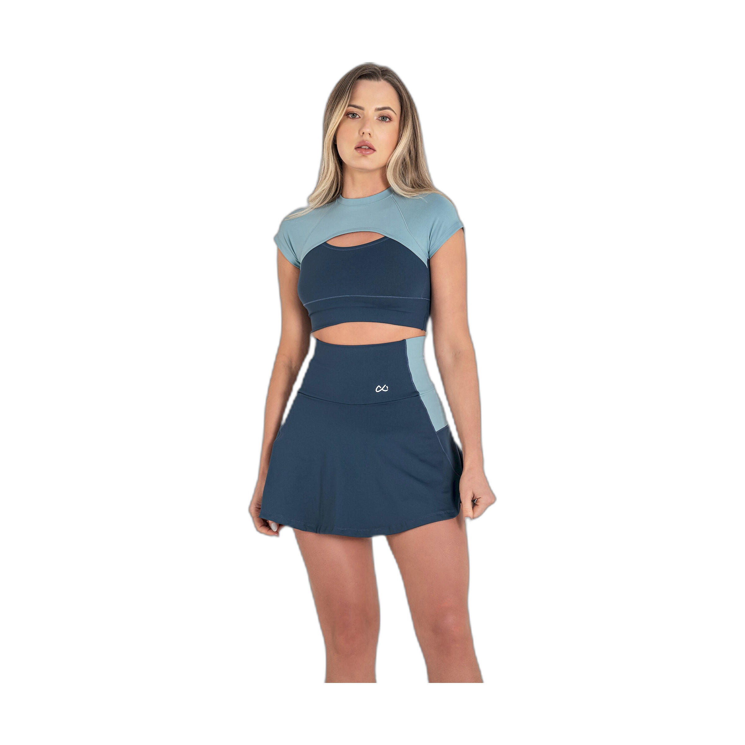 Falda Fitness Mujer Ditchil Skort Bix Azul Oscuro 3/7