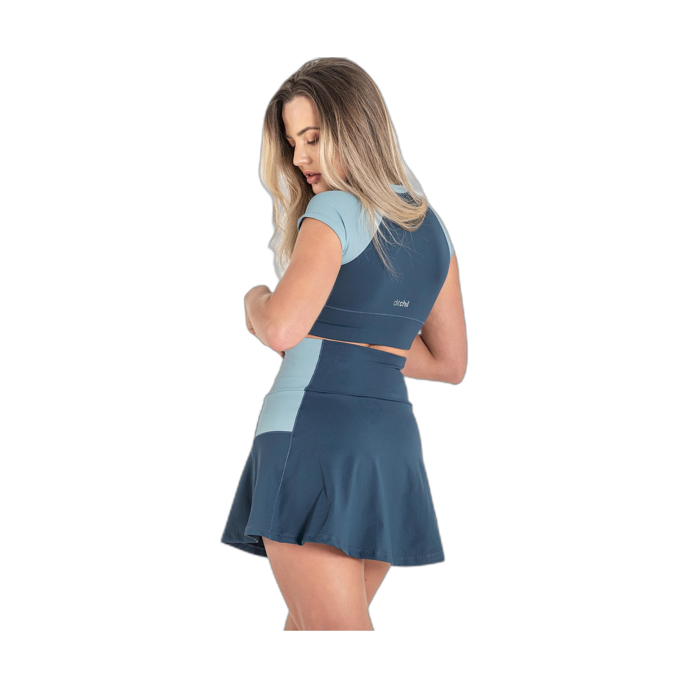 Falda Fitness Mujer Ditchil Skort Bix Azul Oscuro 7/7