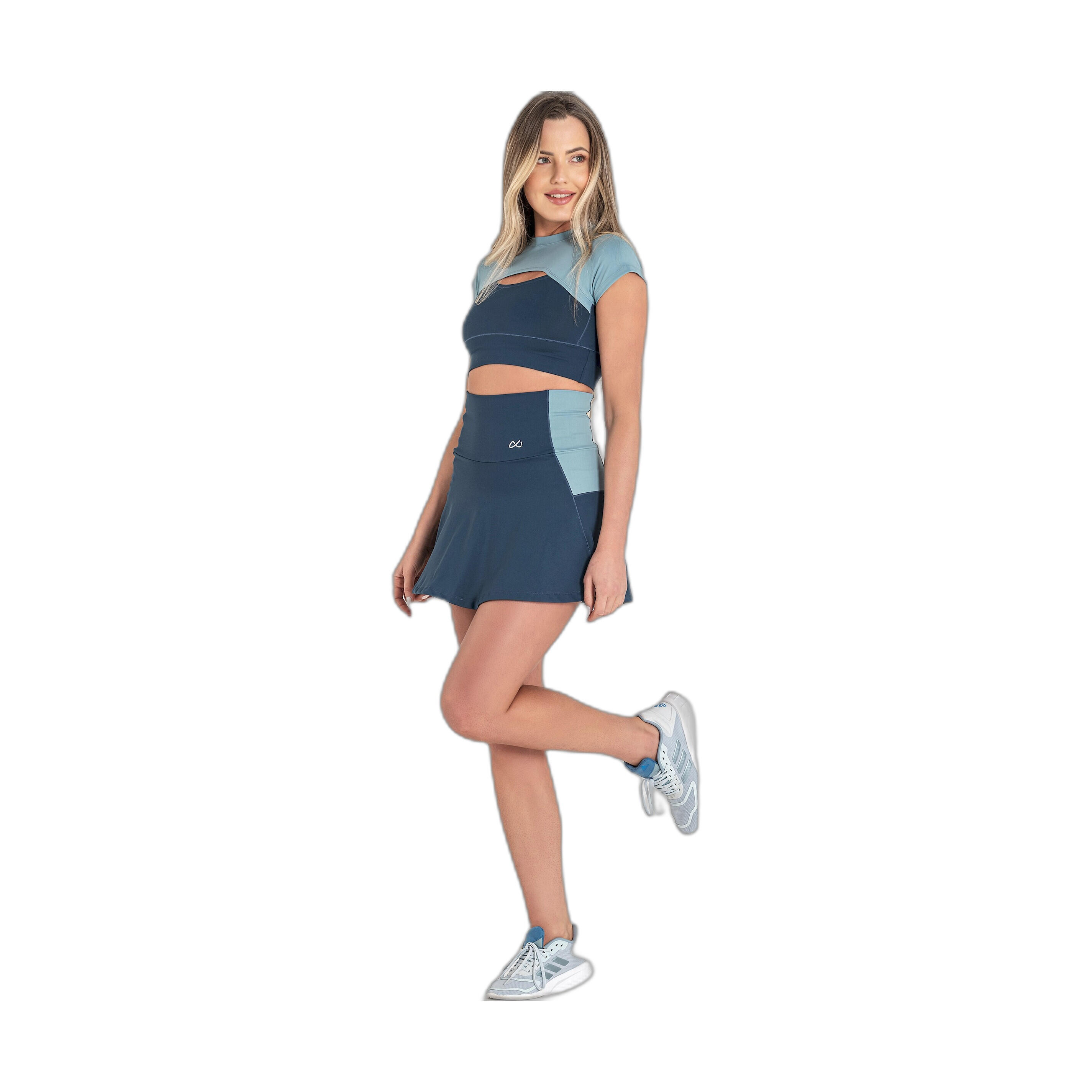 Falda Fitness Mujer Ditchil Skort Bix Azul Oscuro 5/7