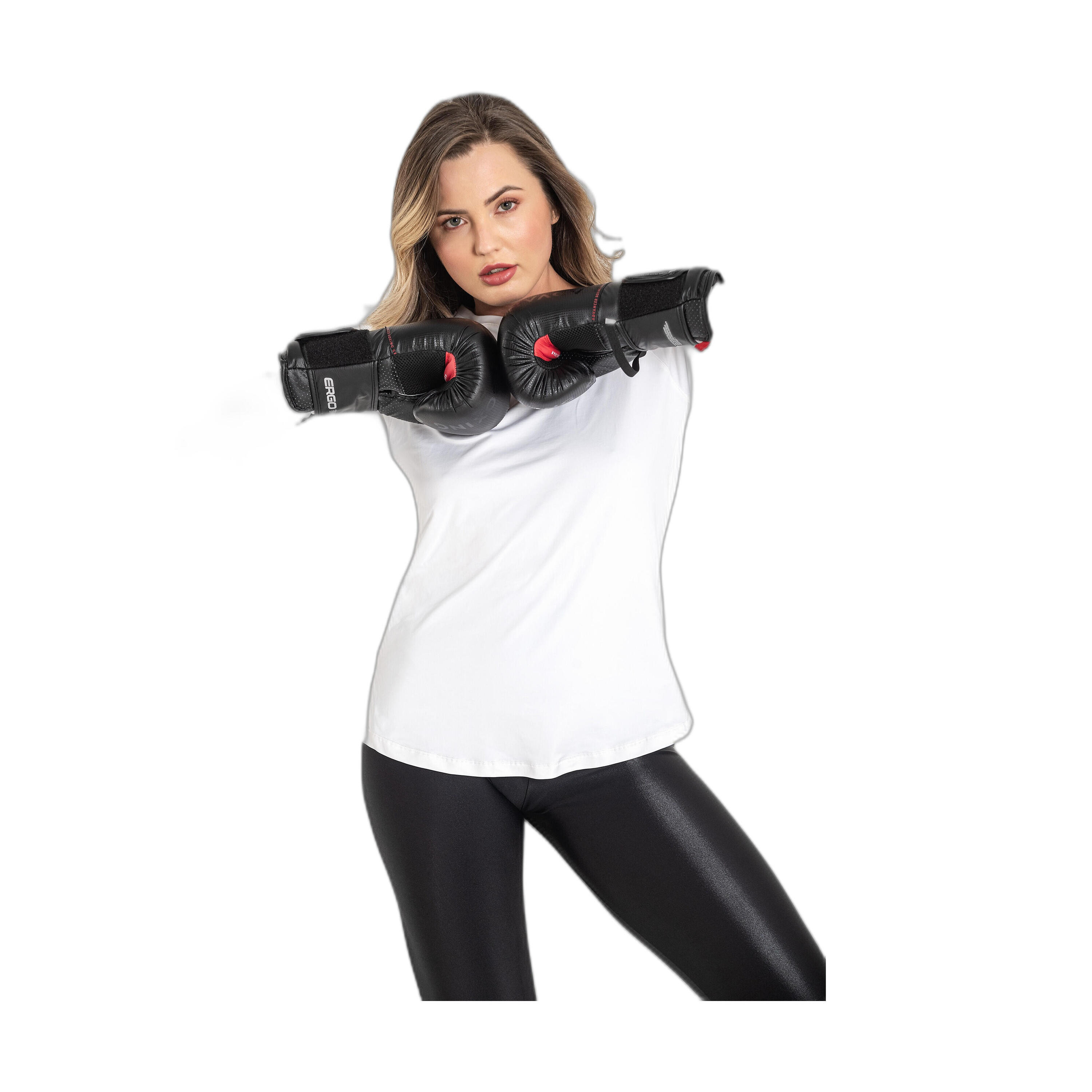 Camiseta Fitness Mujer Ditchil Long Sleeve Diva Blanco Manga Larga 3/7