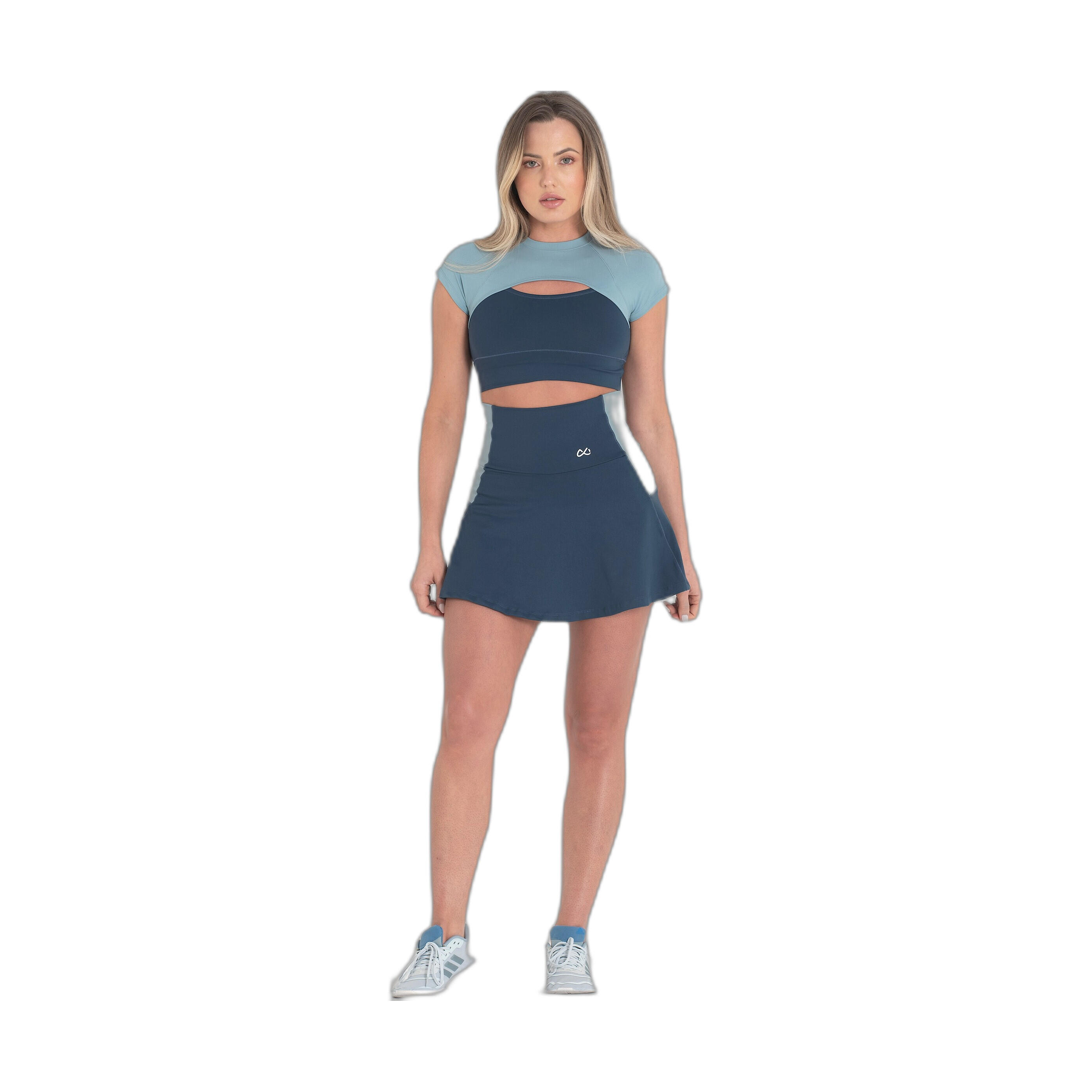 Falda Fitness Mujer Ditchil Skort Bix Azul Oscuro 4/7