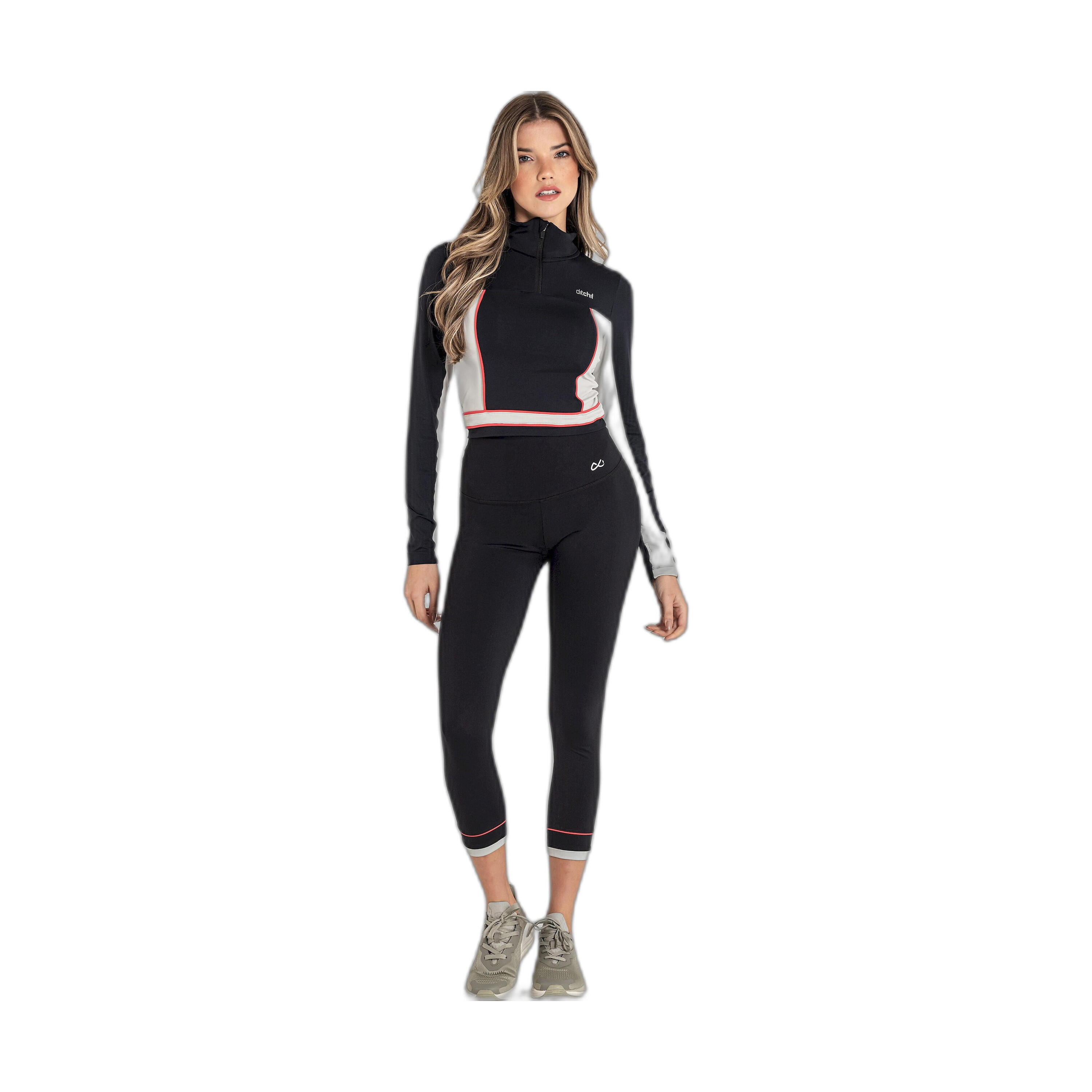 Felpa corta nera Ditchil donna 3/7