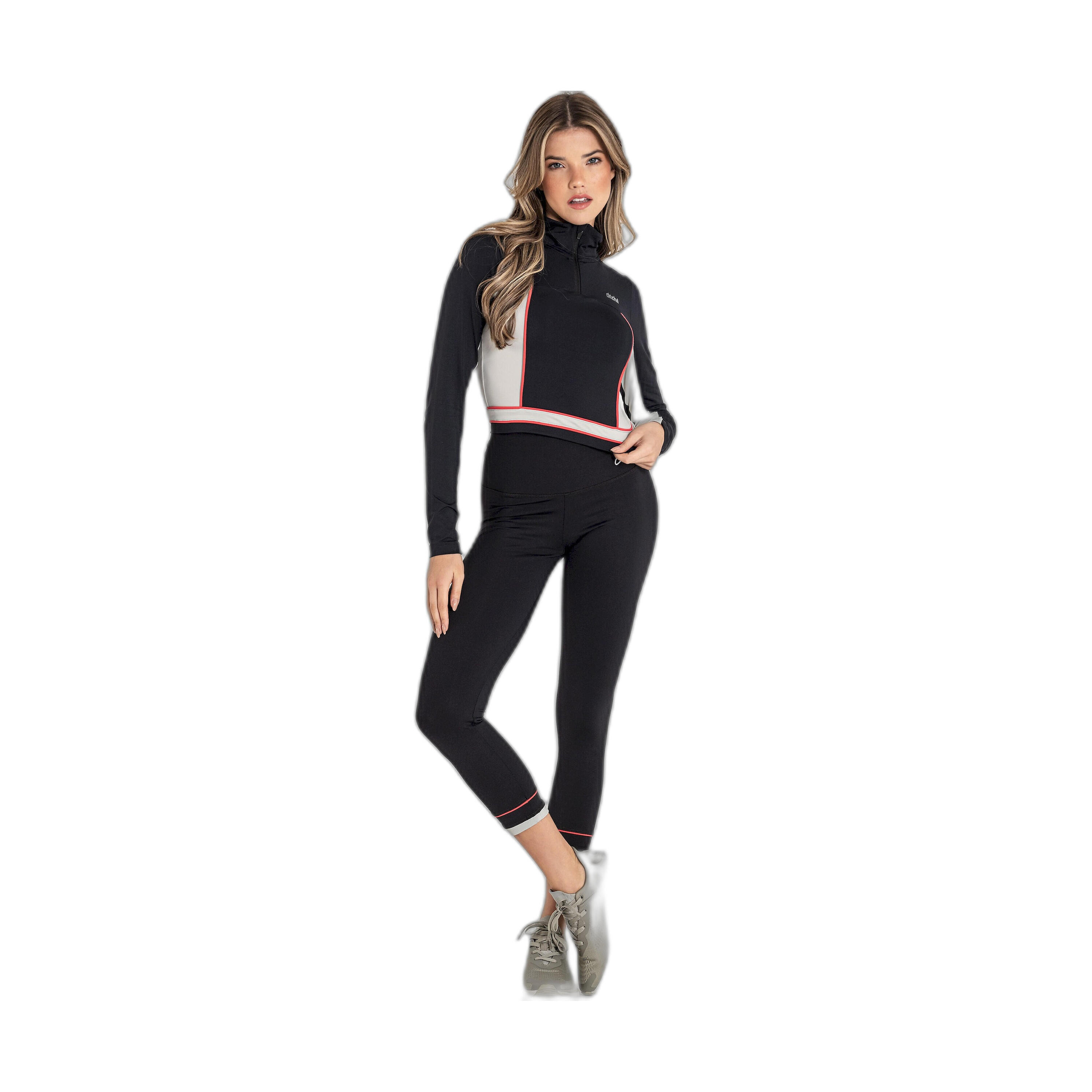 Felpa corta nera Ditchil donna 2/7