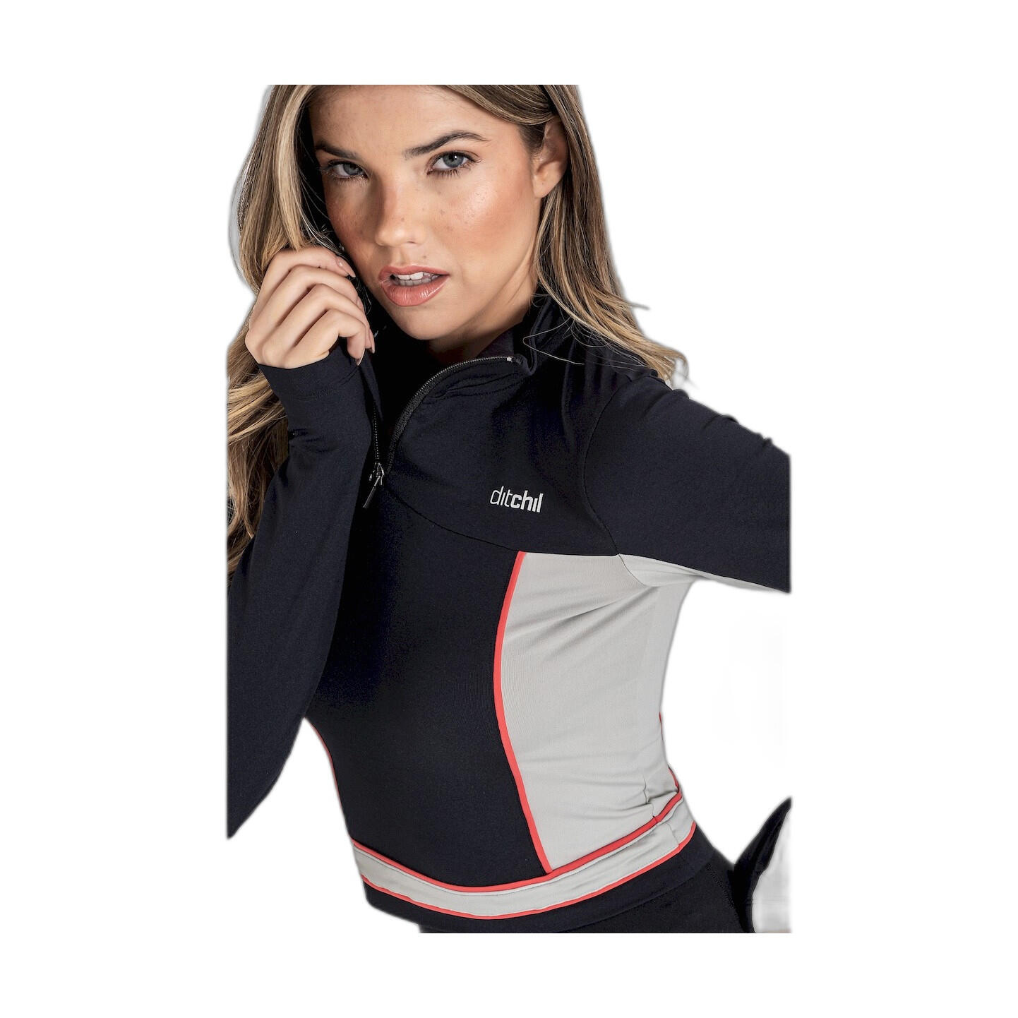 Felpa corta nera Ditchil donna 5/7