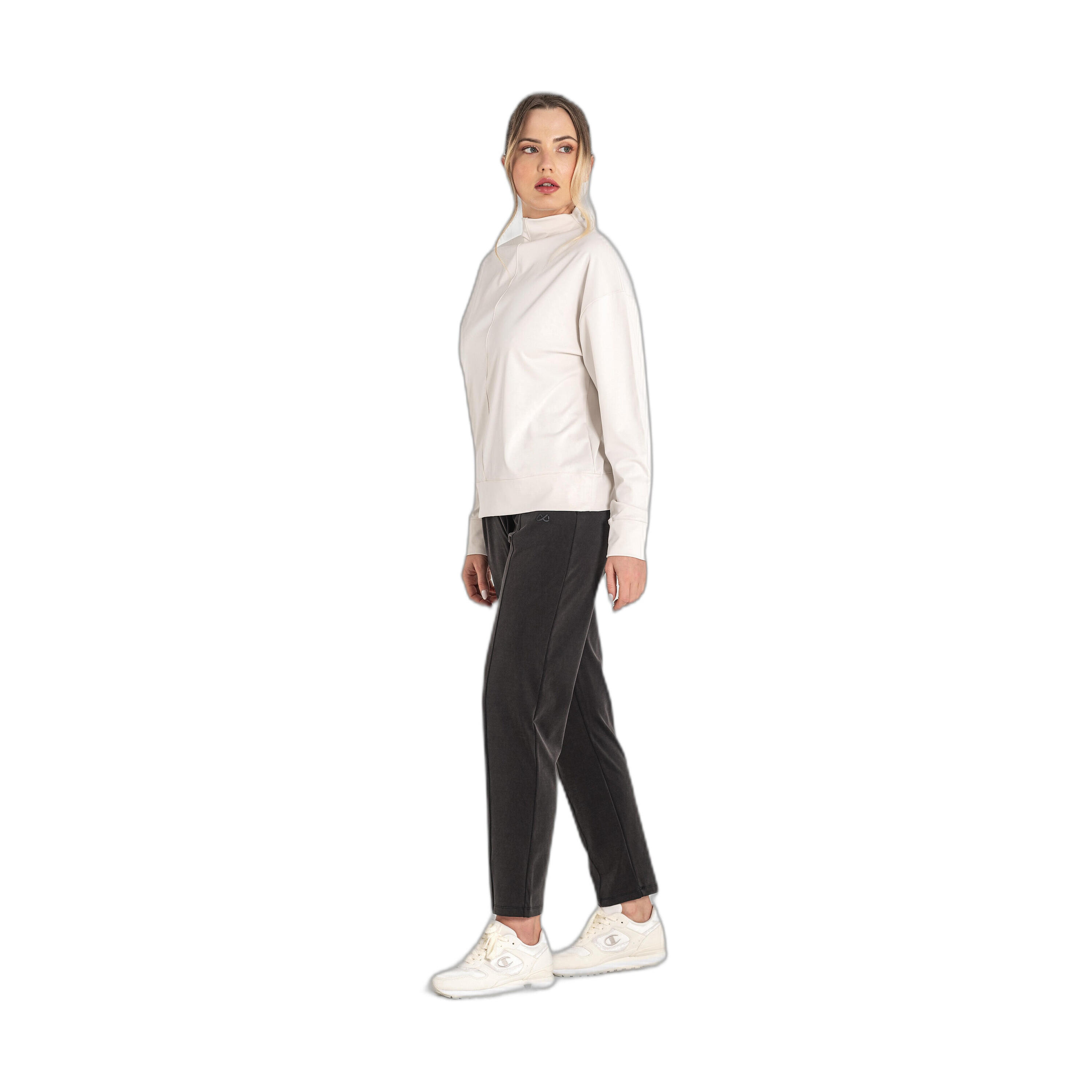 Sudadera Fitness Mujer Ditchil Sweat Astrale Crema 2/7