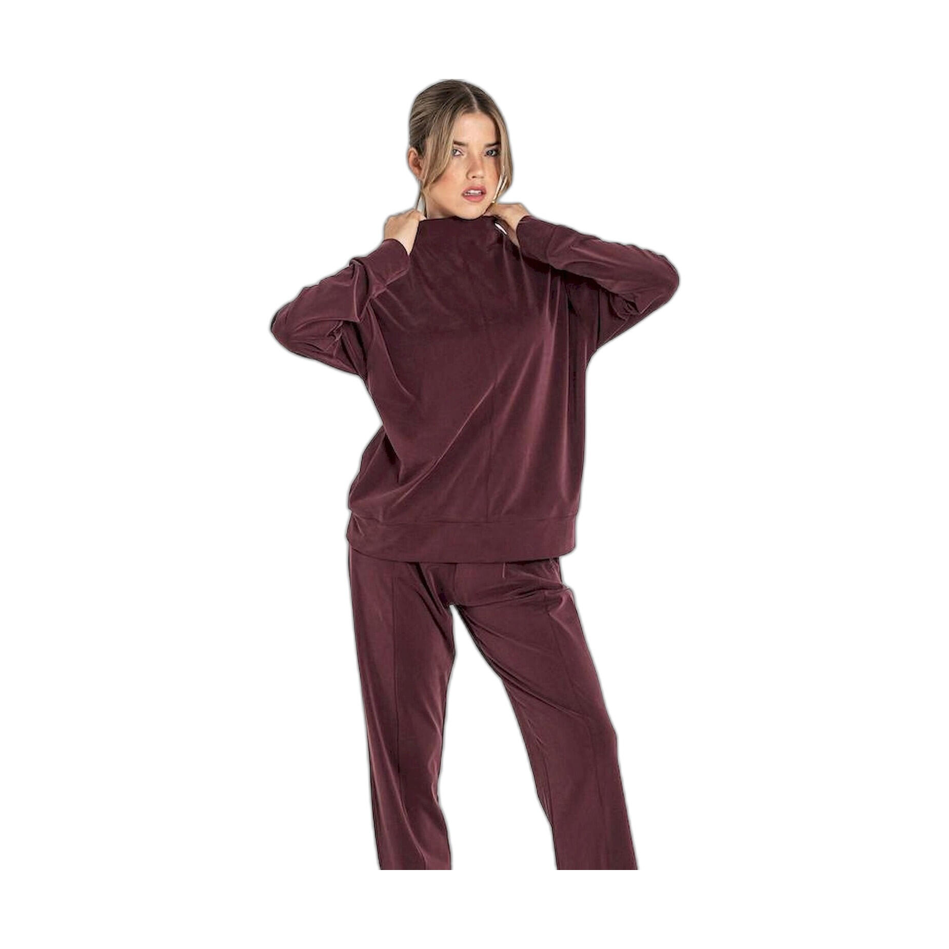 Sudadera Fitness Mujer Ditchil Sweat Astrale Granate 2/7