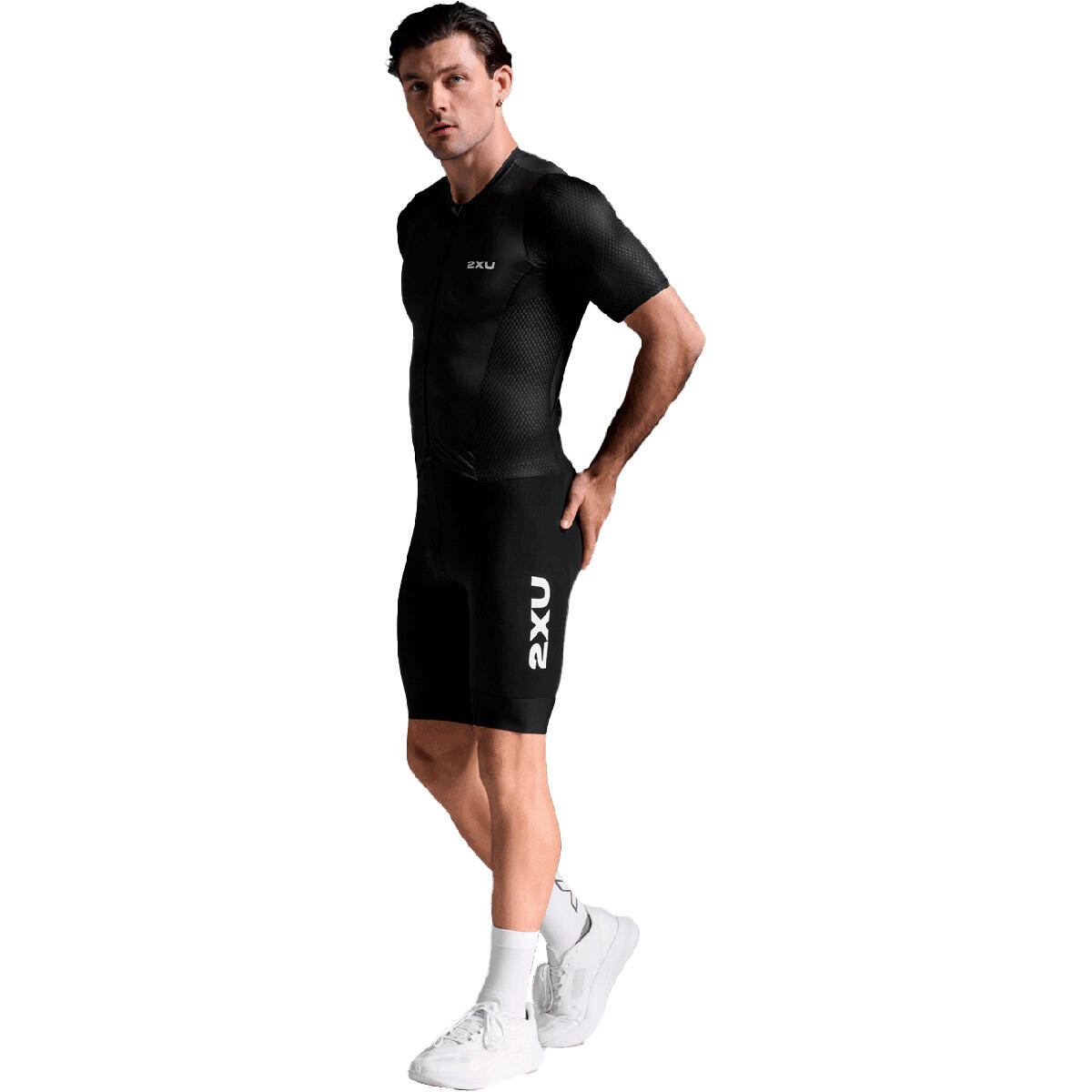 Aero Hex Sleeved Trisuit 2XU Negro 3/5