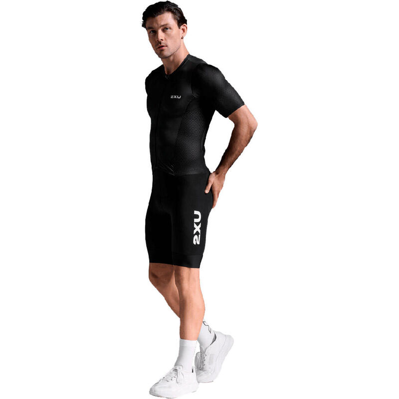 Costum de triatlon pentru bărbați 2XU Aero Hex cu mâneci