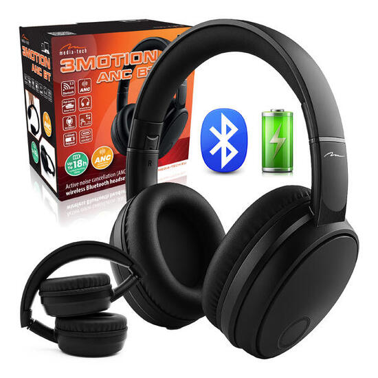 Słuchawki bezprzewodowe nauszne MT3611 BT 5.3 USB-C aktywne wyciszanie