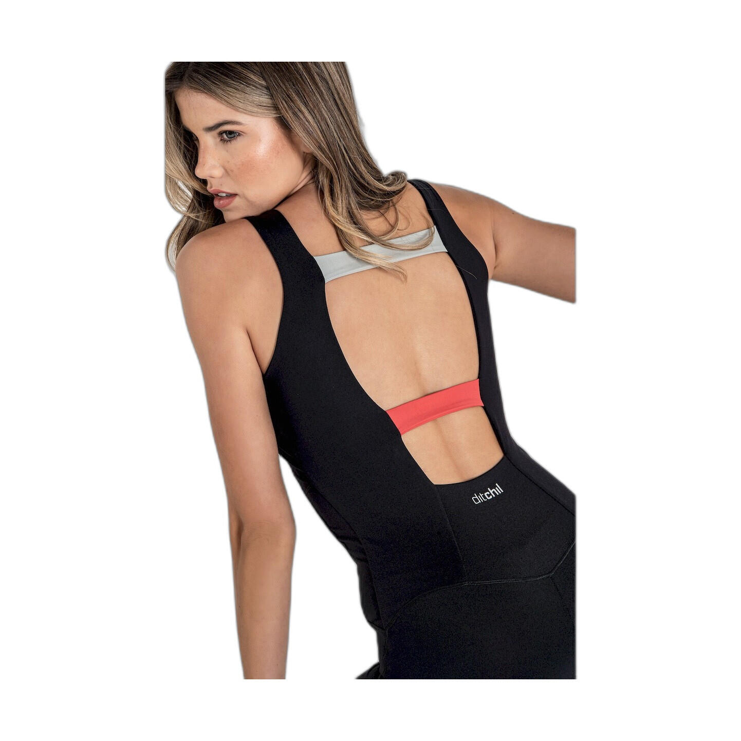 Macacão Fitness Mulher Ditchil Push Up Trix Preto 5/7