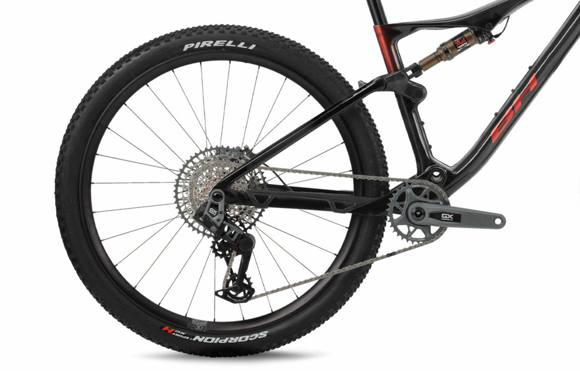 Bicicleta Mtb Bh Lynx Race 9.0 (2026)negro-rojo 3/4