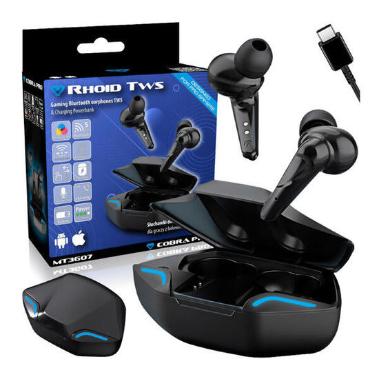 SŁUCHAWKI GAMINGOWE Media-Tech Bluetooth 5.0 TWS douszne COBRA PRO RHOID