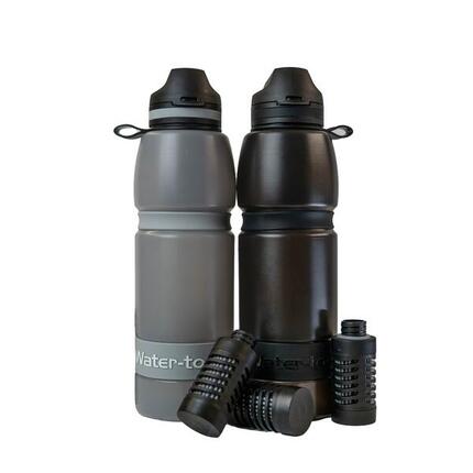 Gourde filtrante bactéries et virus ACTIVE 100 noire canne à sucre