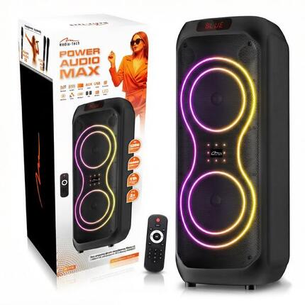GŁOŚNIK PRZENOŚNY bluetooth Media-Tech karaoke power audio 120W equalizer