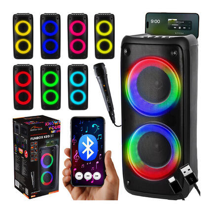 GŁOŚNIK FUNBOX BT Media-Tech Bluetooth 5.0 EDR karaoke TWS 40W mikrofon