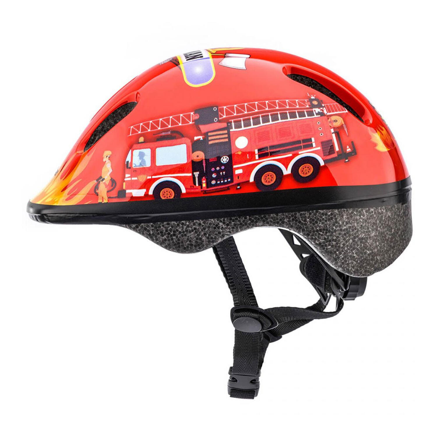 Casque De Vélo Enfant (Noir / Rouge) 3/4