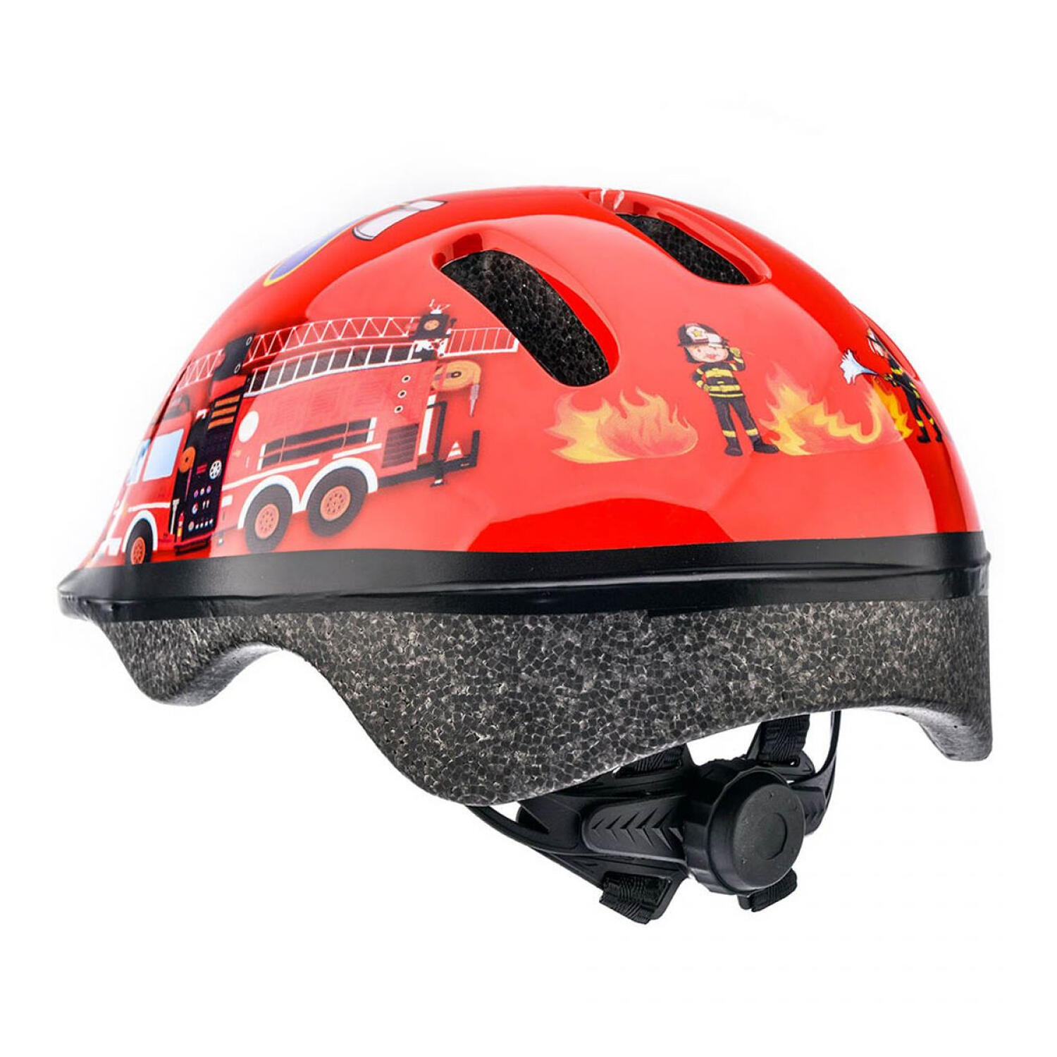 Casque De Vélo Enfant (Noir / Rouge) 2/4