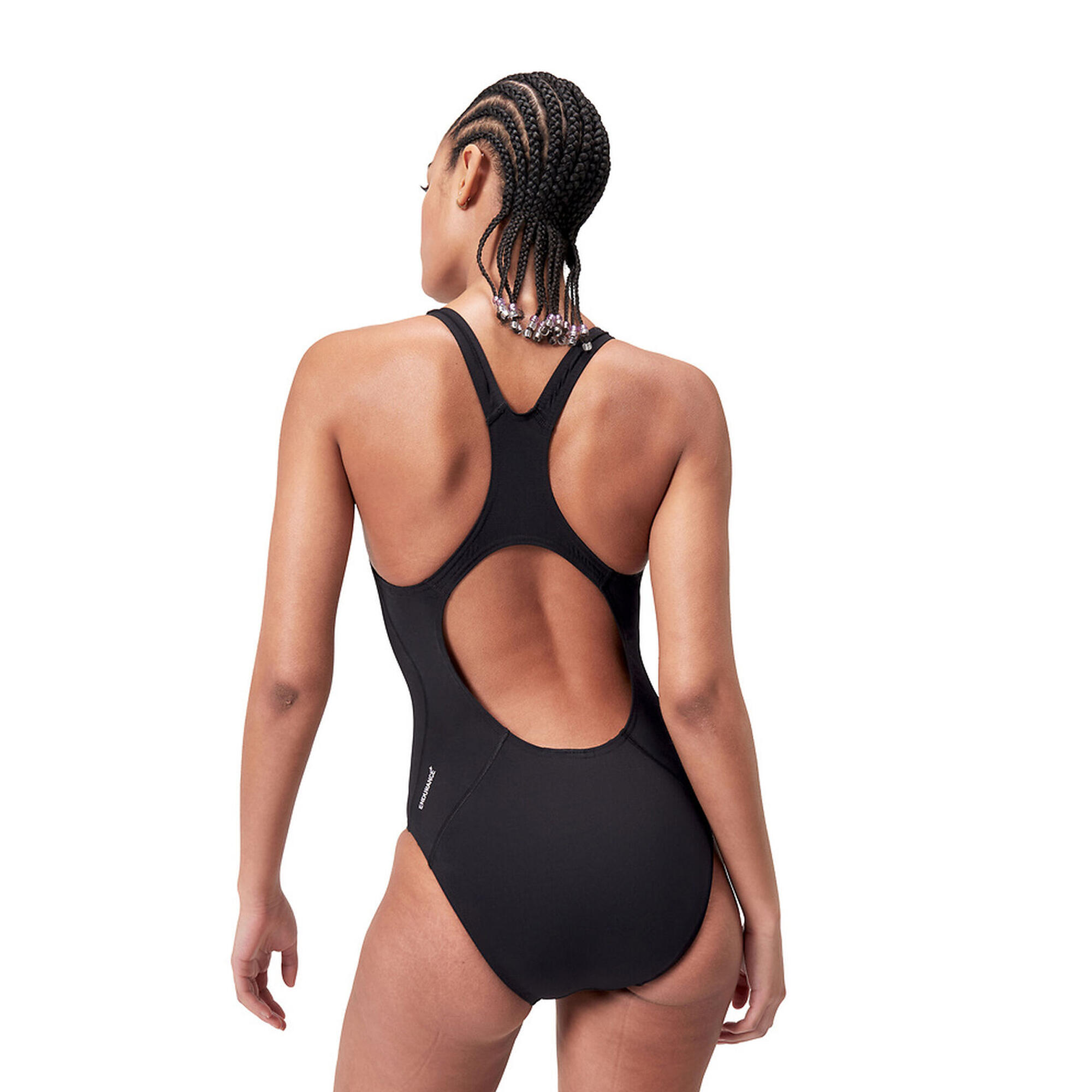 "Medalist" Badeanzug für Damen Schwarz 3/4