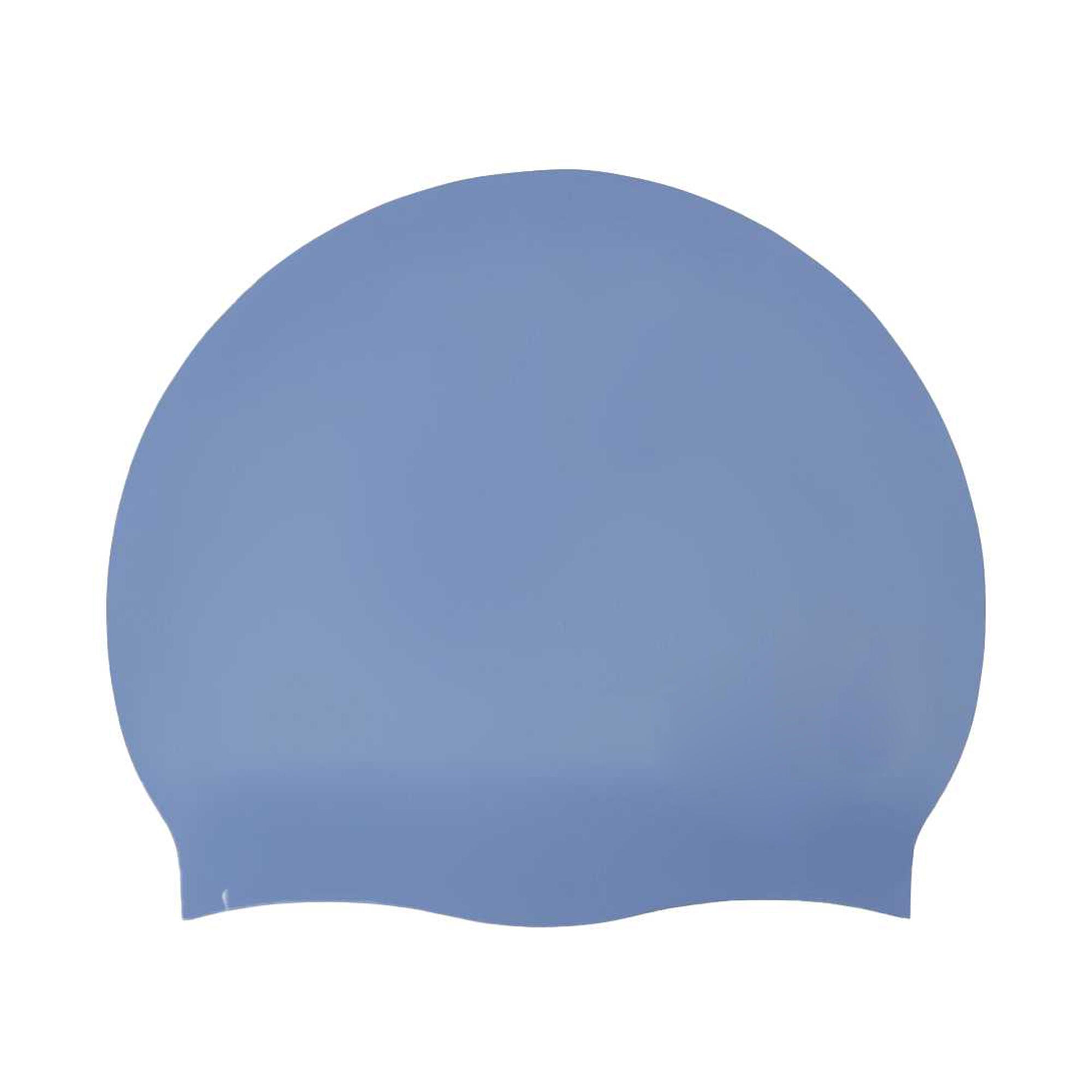 "Long Hair" Schwimmkappe für HerrenDamen Unisex Damen und Herren Blau/Violett 3/4
