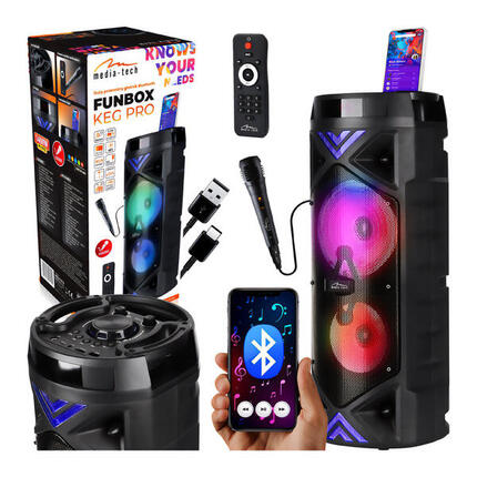 GŁOŚNIK FUNBOX PRO Media-Tech Bluetooth 5.0 EDR 50W radio pilot mikrofon