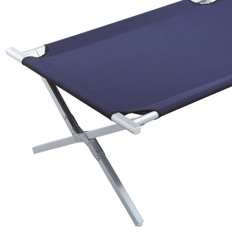 Lit de camp alu bleu 3/3