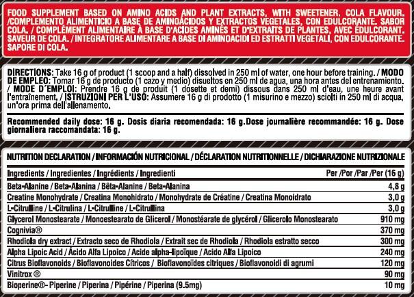 Bebida pre-entrenamiento Life Pro New Venom Non Stimulant Pre-workout 300g 3/5