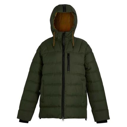 Veste Matelassée LEESHAW Homme (Vert Kaki Foncé / Citrouille Épicée)
