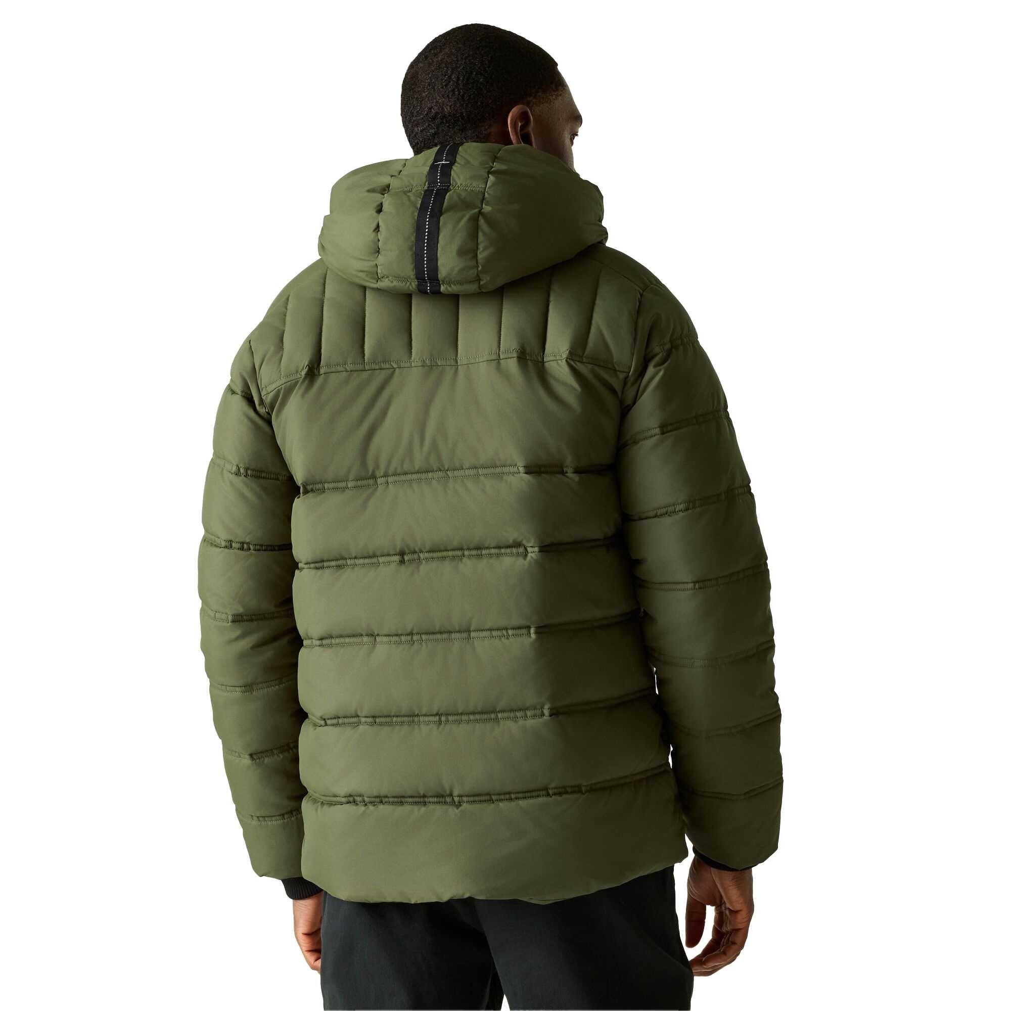 Veste Matelassée LEESHAW Homme (Vert Kaki Foncé / Citrouille Épicée) 4/5