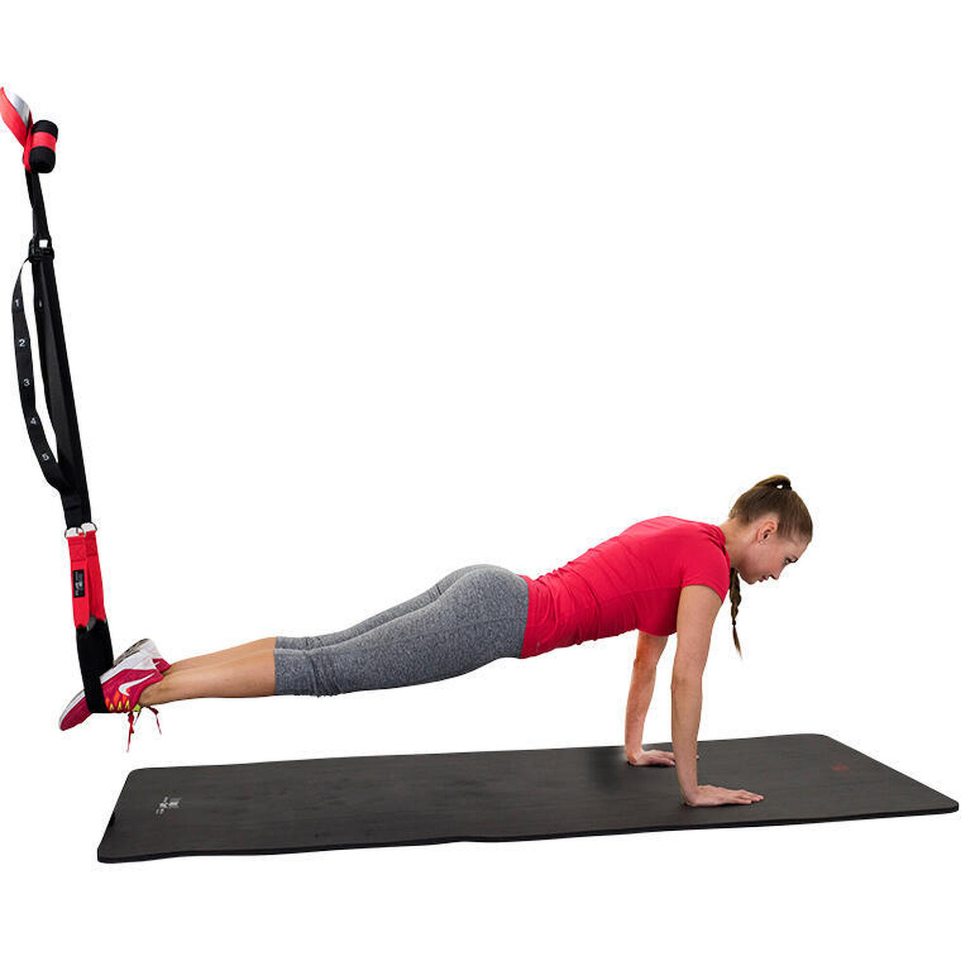 Banda elastica pentru fitness, cu manere, Christopeit