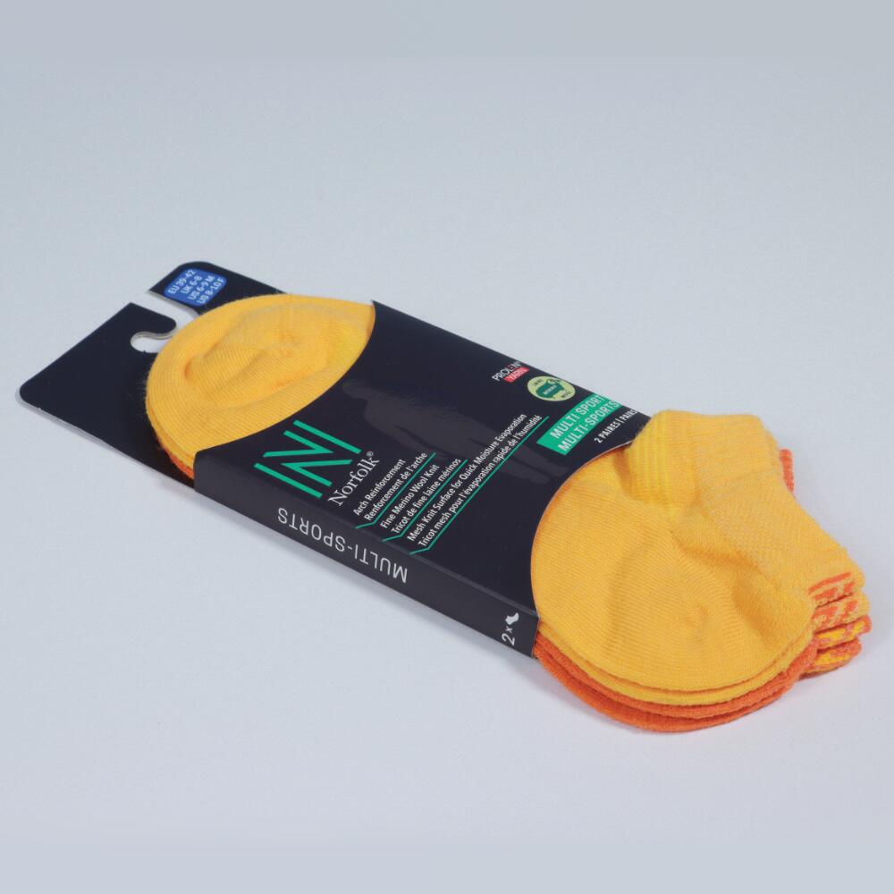 2 paires chaussettes laine mérinos -Anti-ampoules - Absorption rapide-Sheldon LC 2/2